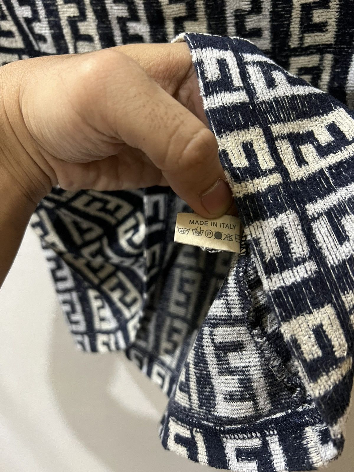 Fendi × Vintage Rare Vintage 90's Fendi Mare Full Monogram Logo Size US XS / EU 42 / 0 - 4 Thumbnail