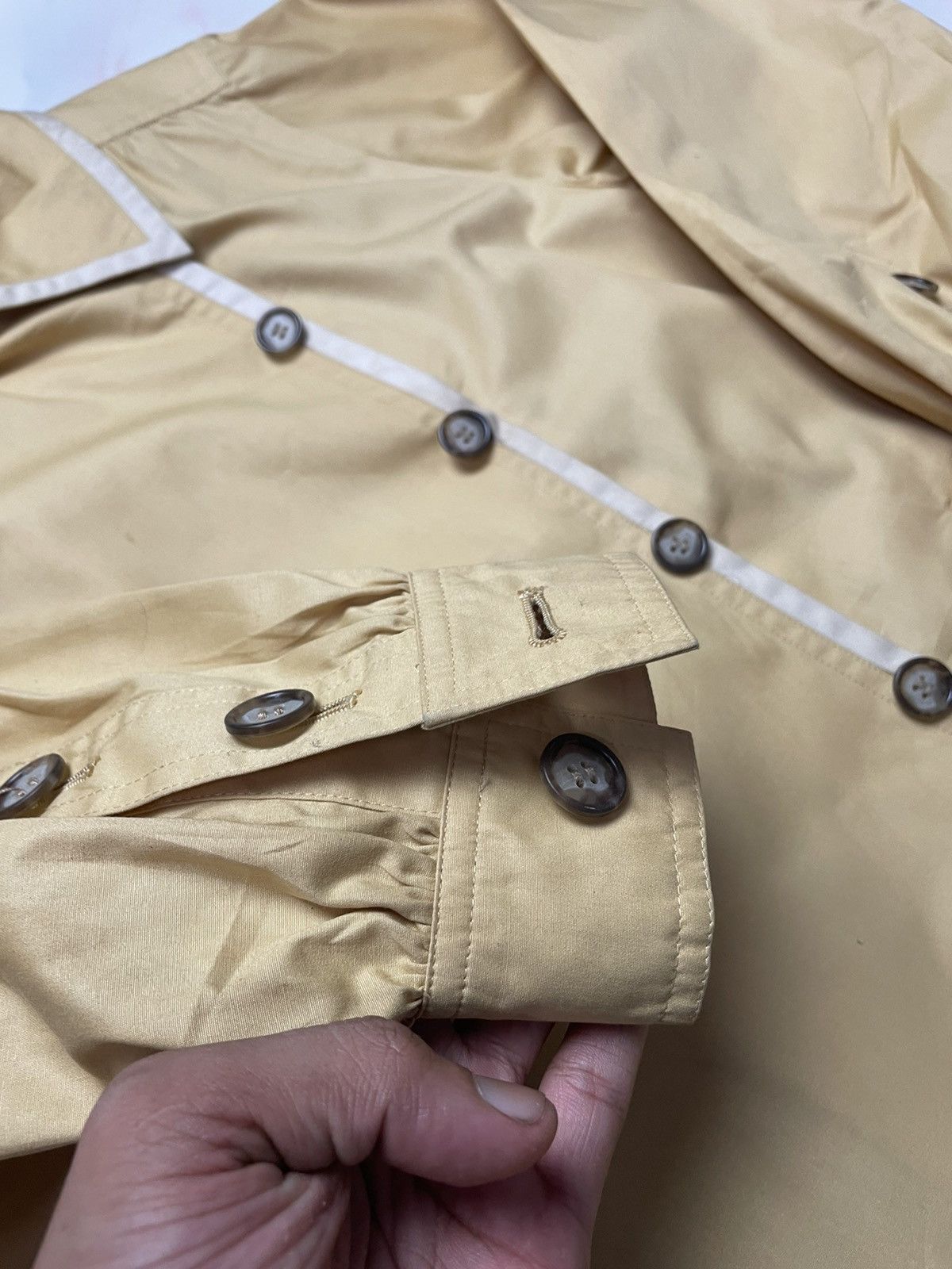 Yves Saint Laurent Vintage Ysl Yves Saint Lauren Paris Long Coat Trench Size US L / EU 52-54 / 3 - 3 Thumbnail