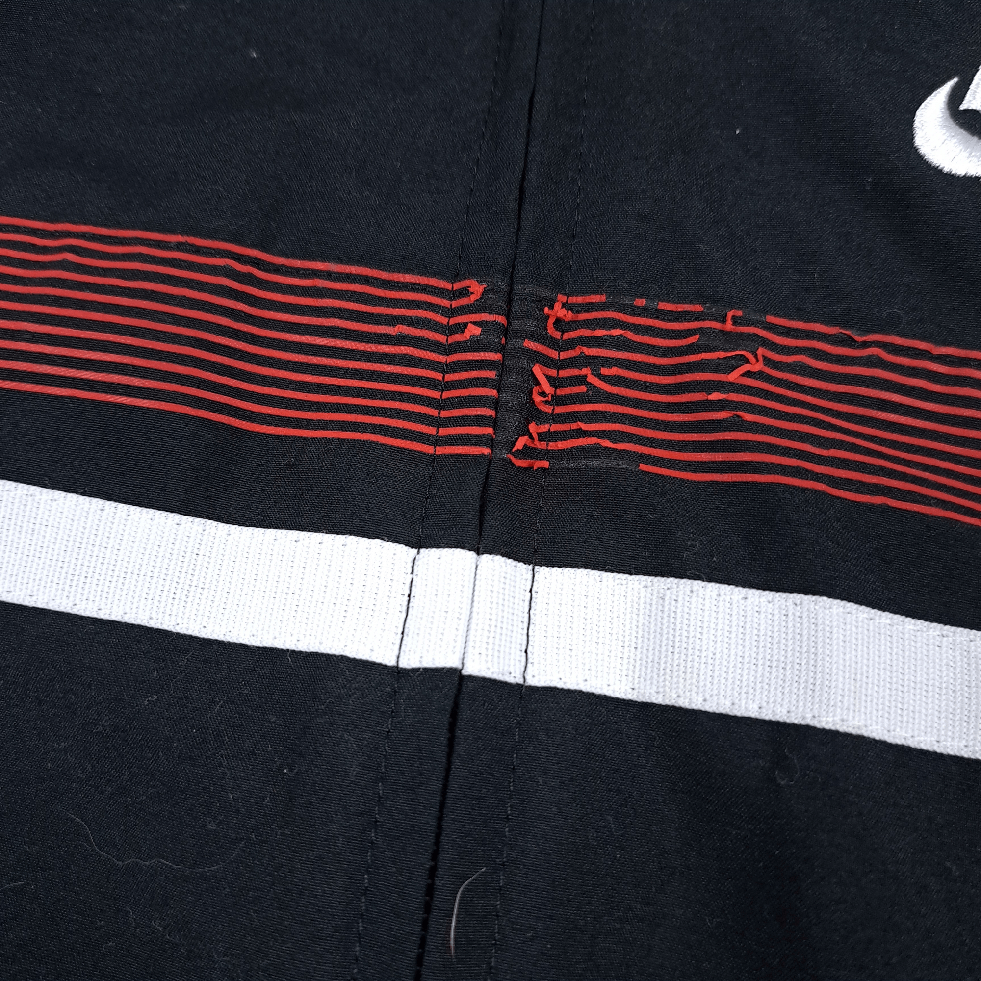 Nike × Vintage 💎 Nike Small Kid Red Black Windbreaker Jacket Size US XXS / EU 40 - 6 Thumbnail