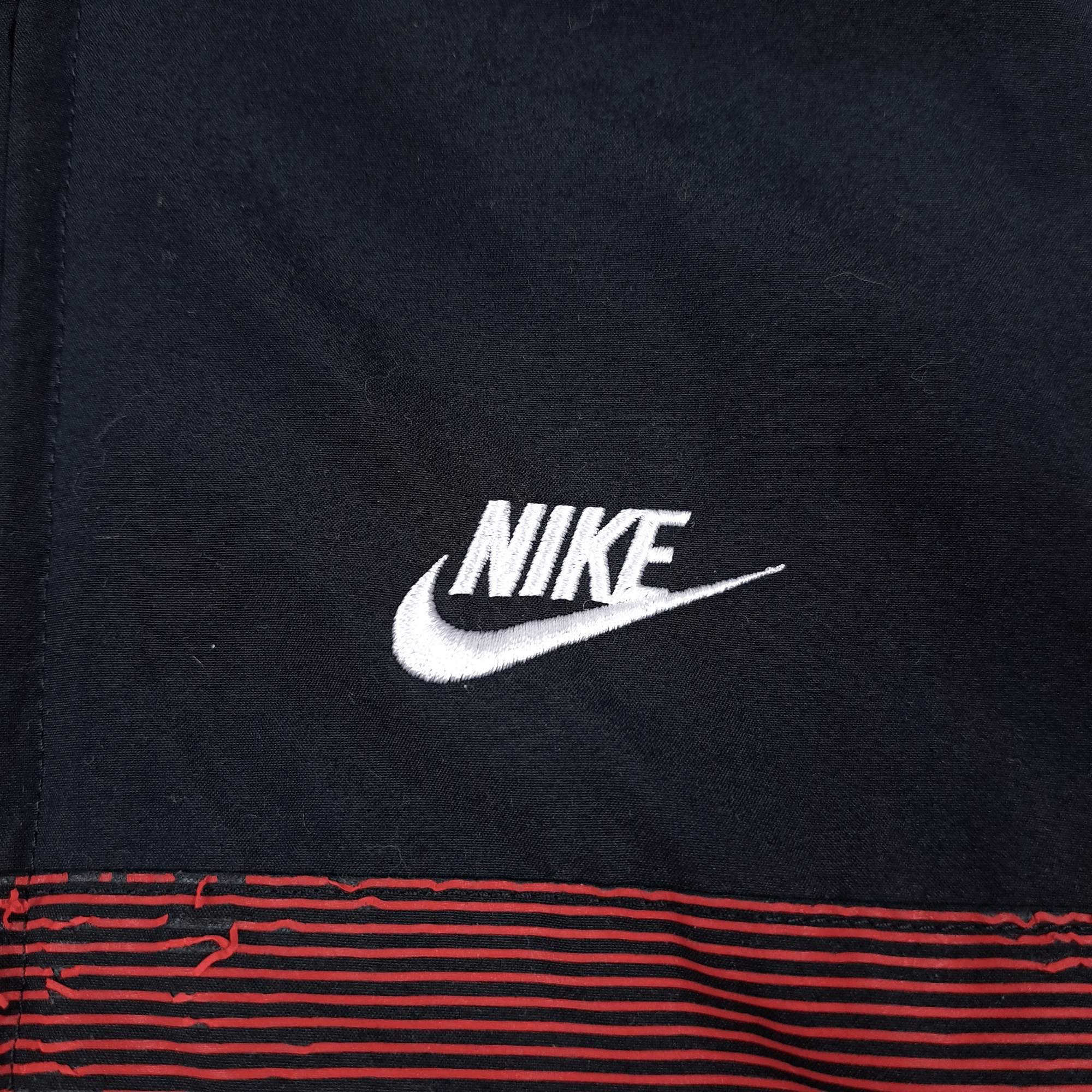 Nike × Vintage 💎 Nike Small Kid Red Black Windbreaker Jacket Size US XXS / EU 40 - 3 Thumbnail
