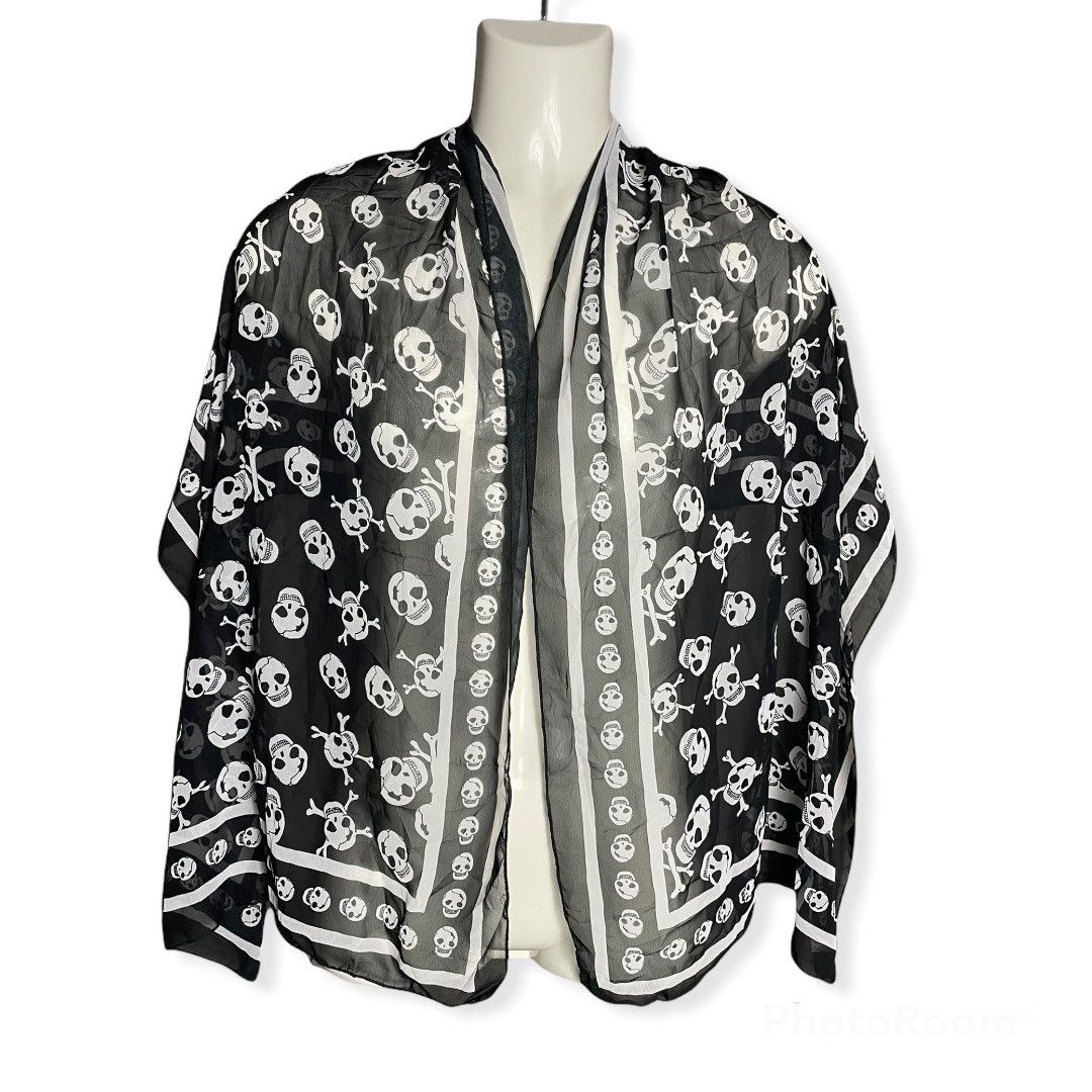 Other Skulls scarf Inspired by Alexander Mcqueen Size ONE SIZE - 1 Thumbnail