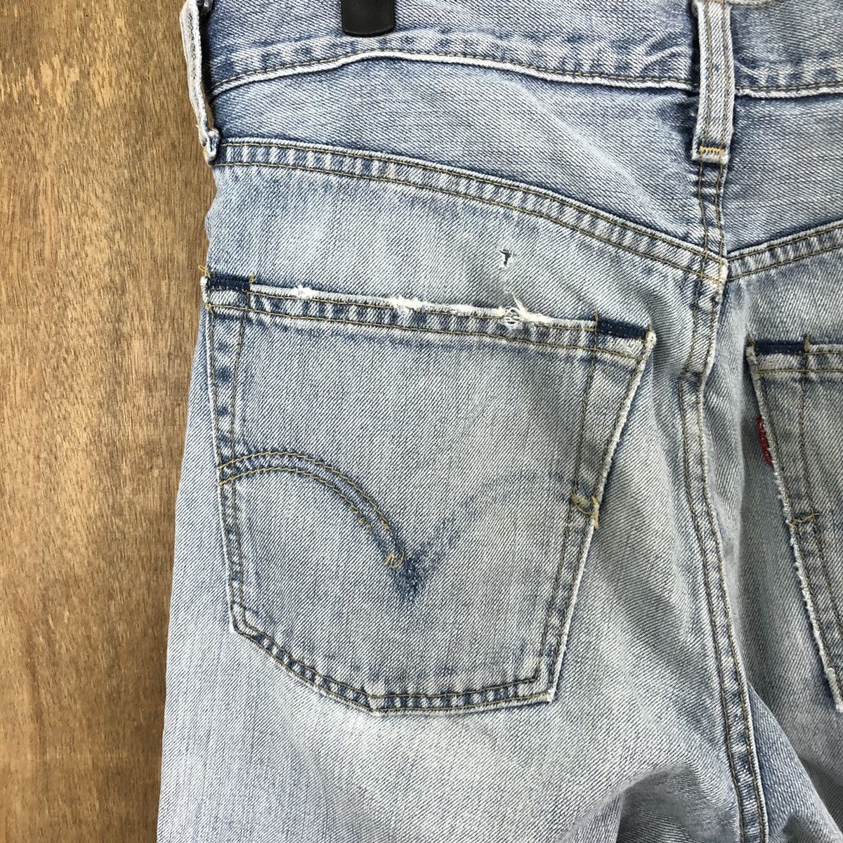 Levi's Vintage Clothing VINTAGE LEVI'S 502 FADED MUD WASH BLUE JEAN DENIM PANTS #O24 Size US 31 - 9 Thumbnail