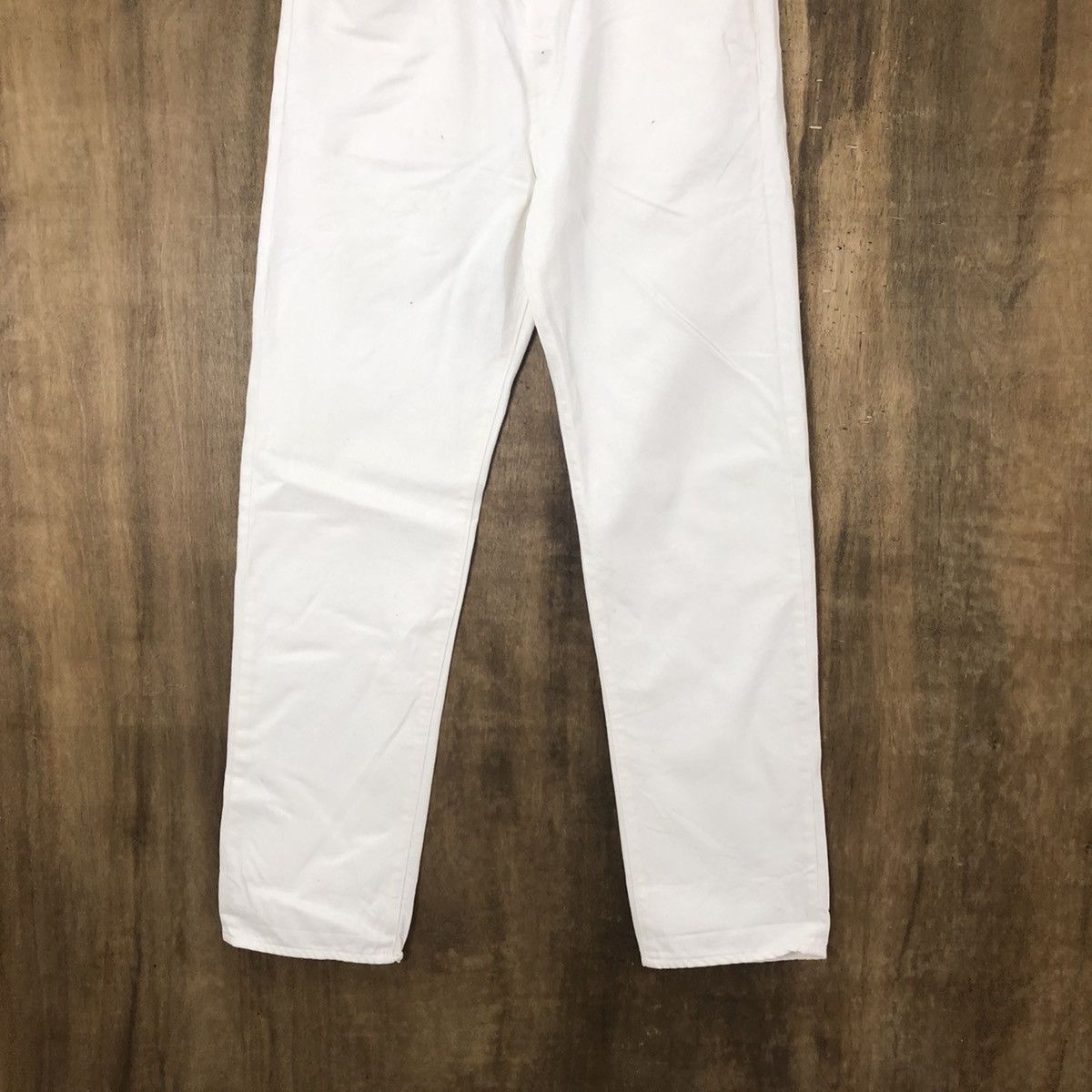 Japan Blue TOMORROWLAND BUTTON FLY WHITE JEANS DENIM PANTS #021 Size US 32 / EU 48 - 3 Thumbnail