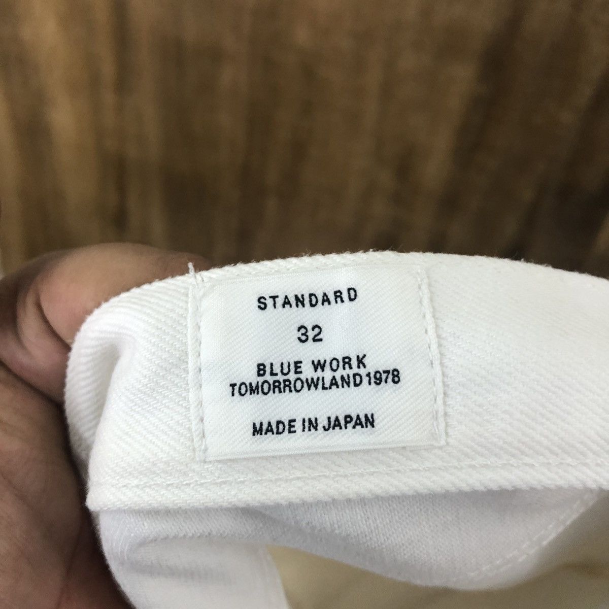 Japan Blue TOMORROWLAND BUTTON FLY WHITE JEANS DENIM PANTS #021 Size US 32 / EU 48 - 11 Thumbnail