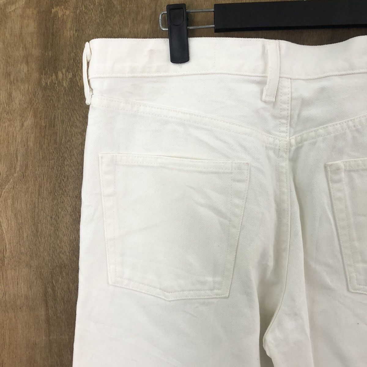 Japan Blue TOMORROWLAND BUTTON FLY WHITE JEANS DENIM PANTS #021 Size US 32 / EU 48 - 9 Thumbnail