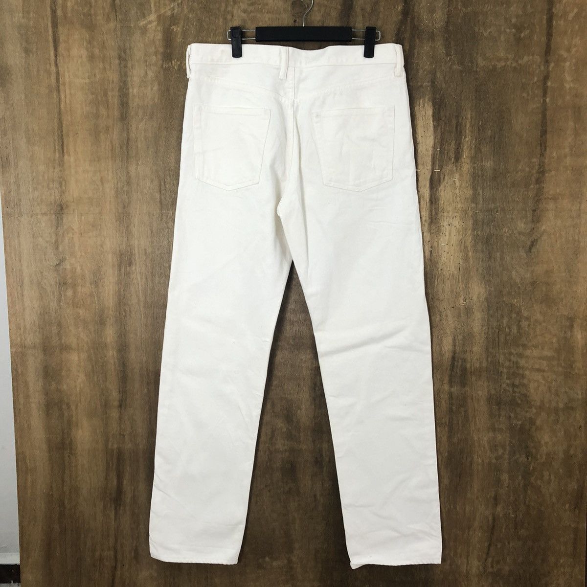 Japan Blue TOMORROWLAND BUTTON FLY WHITE JEANS DENIM PANTS #021 Size US 32 / EU 48 - 6 Thumbnail