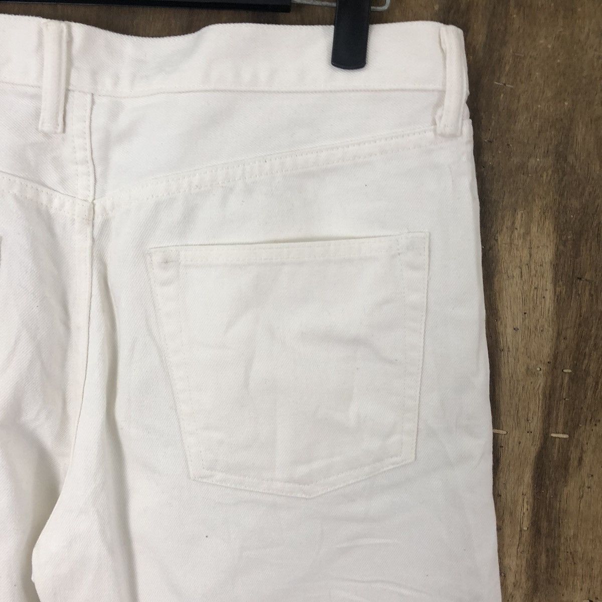 Japan Blue TOMORROWLAND BUTTON FLY WHITE JEANS DENIM PANTS #021 Size US 32 / EU 48 - 10 Thumbnail