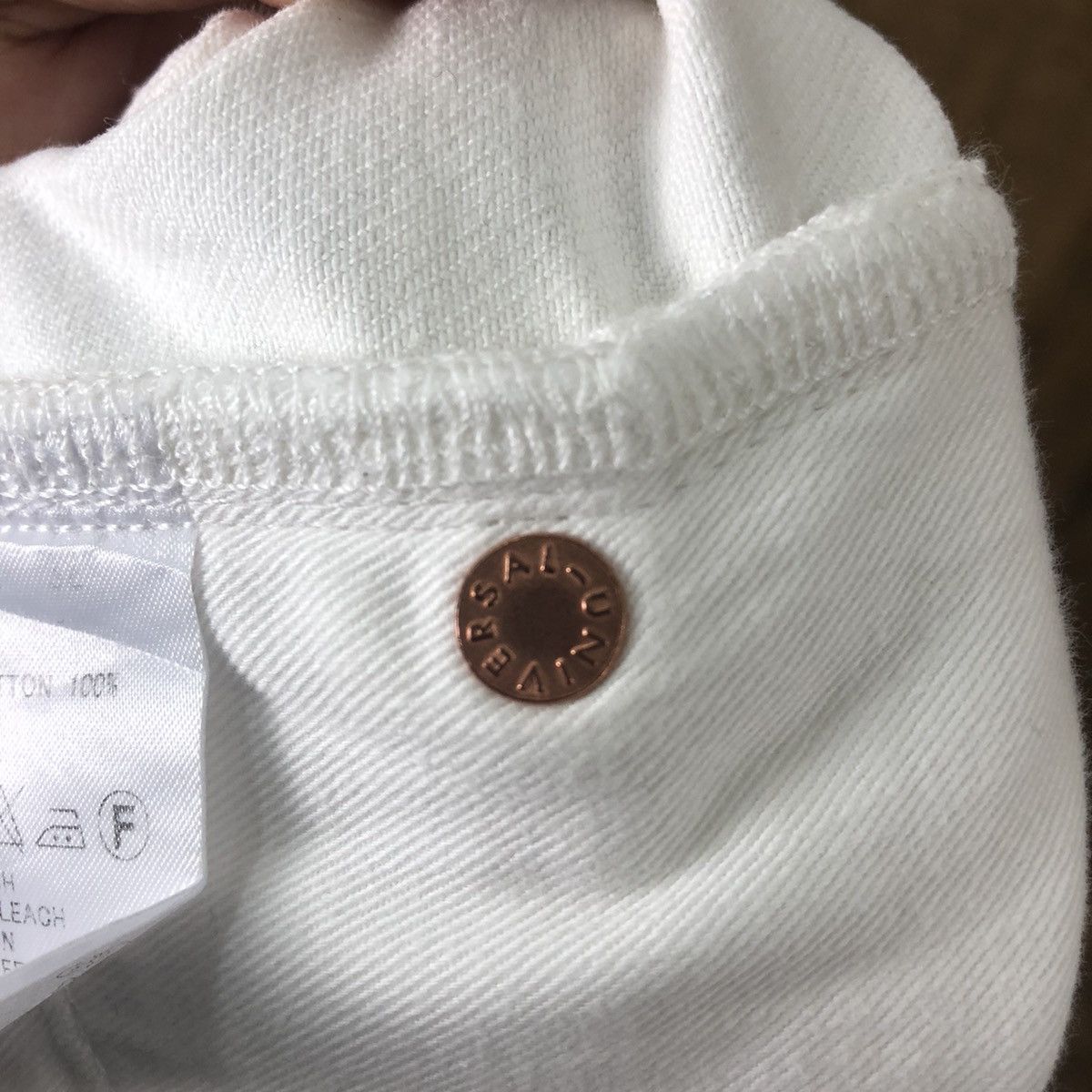 Japan Blue TOMORROWLAND BUTTON FLY WHITE JEANS DENIM PANTS #021 Size US 32 / EU 48 - 13 Thumbnail