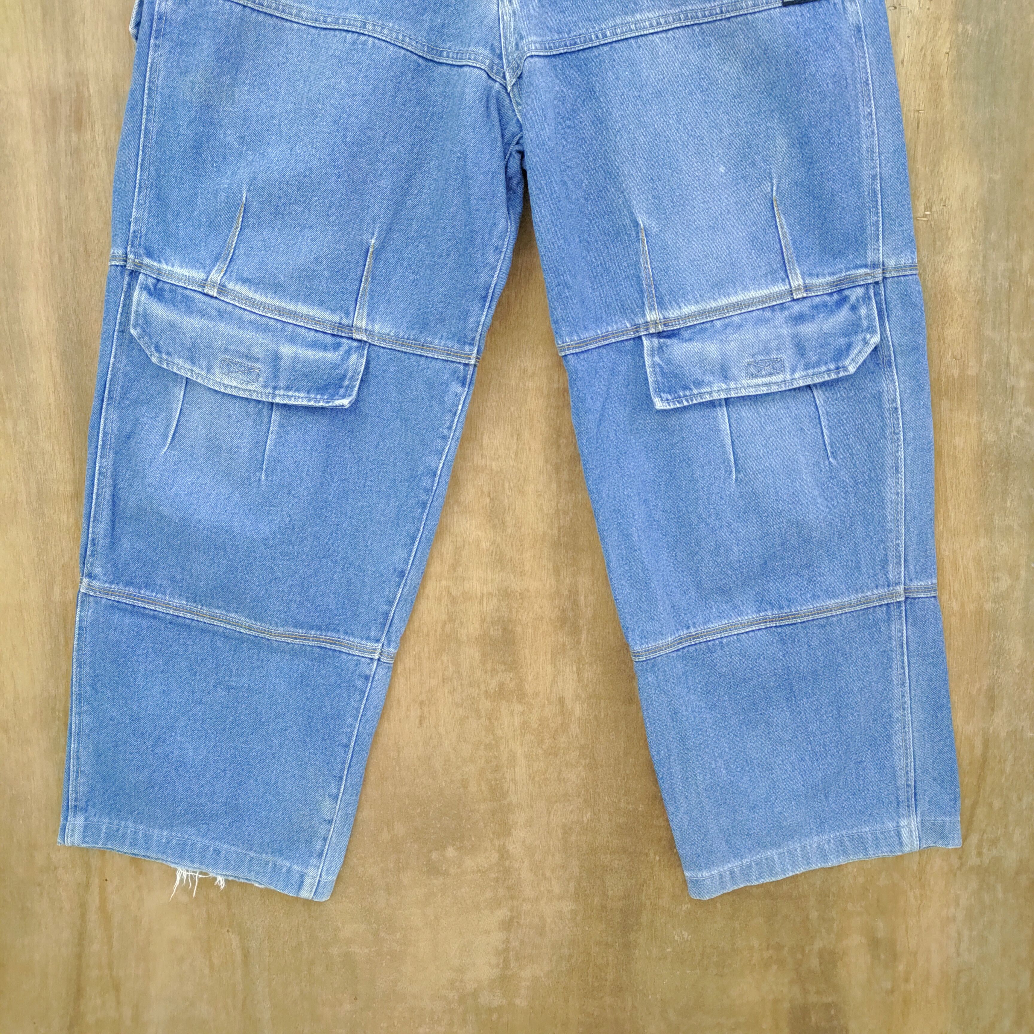 Japanese Brand CHEVRE DENIM FADED BAGGY CARGO PANTS /BUSH PANTS Size US 31 - 3 Thumbnail