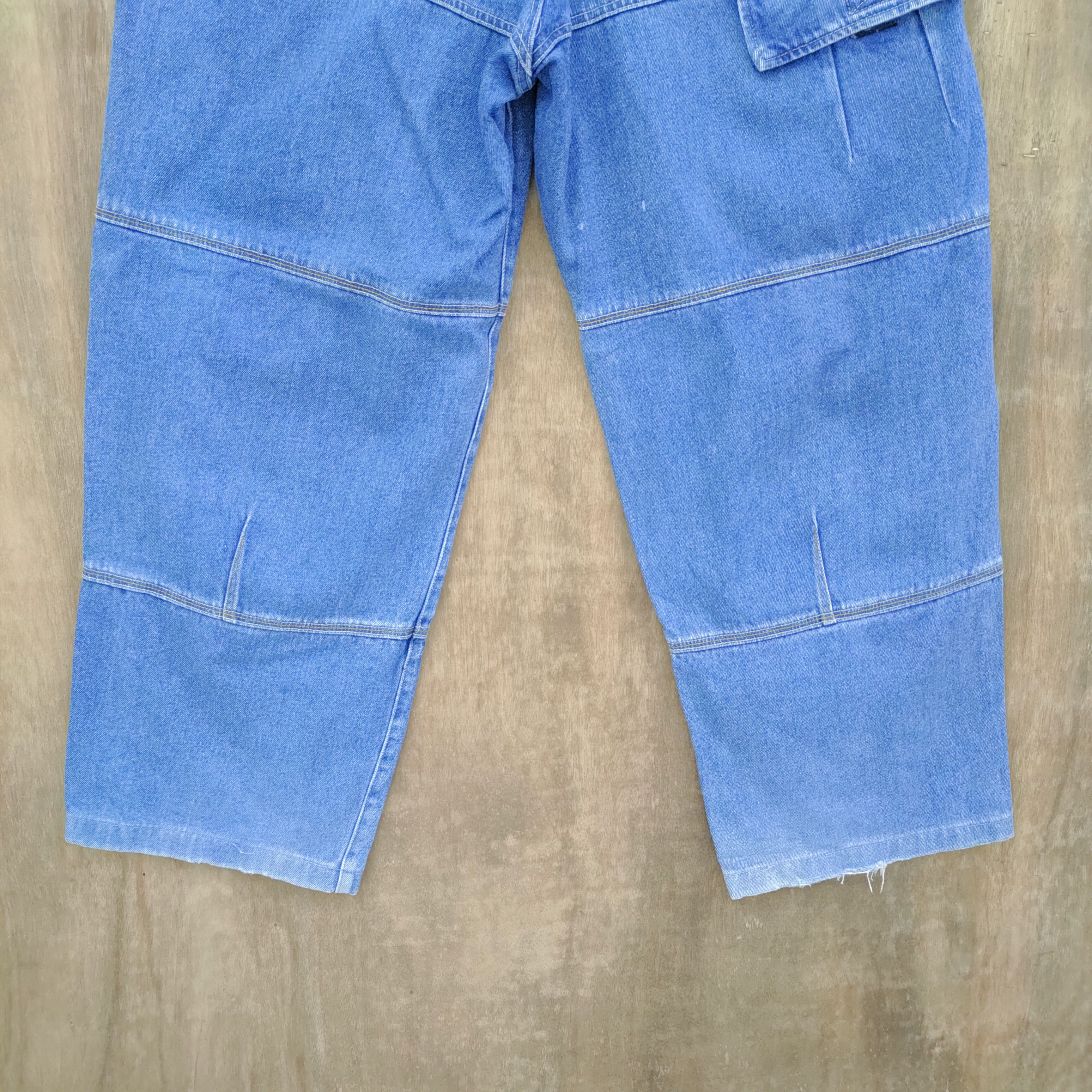 Japanese Brand CHEVRE DENIM FADED BAGGY CARGO PANTS /BUSH PANTS Size US 31 - 10 Thumbnail