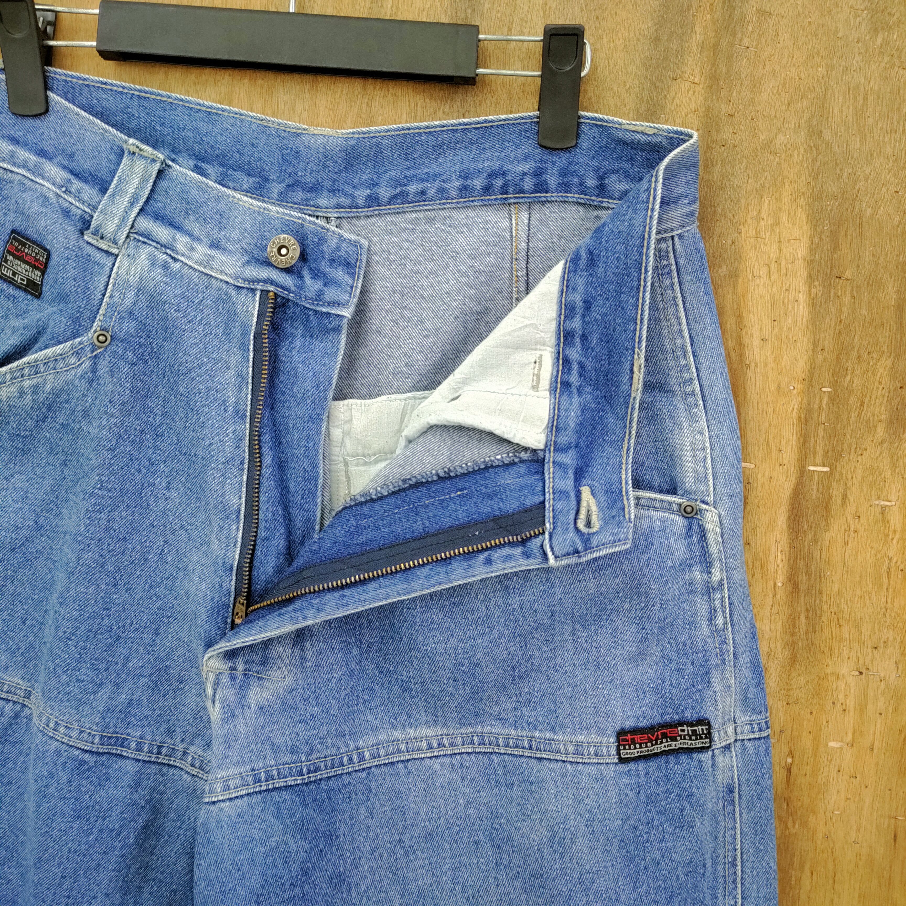 Japanese Brand CHEVRE DENIM FADED BAGGY CARGO PANTS /BUSH PANTS Size US 31 - 5 Thumbnail