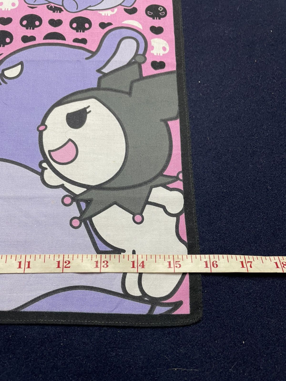 Anime × Cartoon Network × Vintage anime kuromi Hankercheif / Bandana Size ONE SIZE - 2 Thumbnail