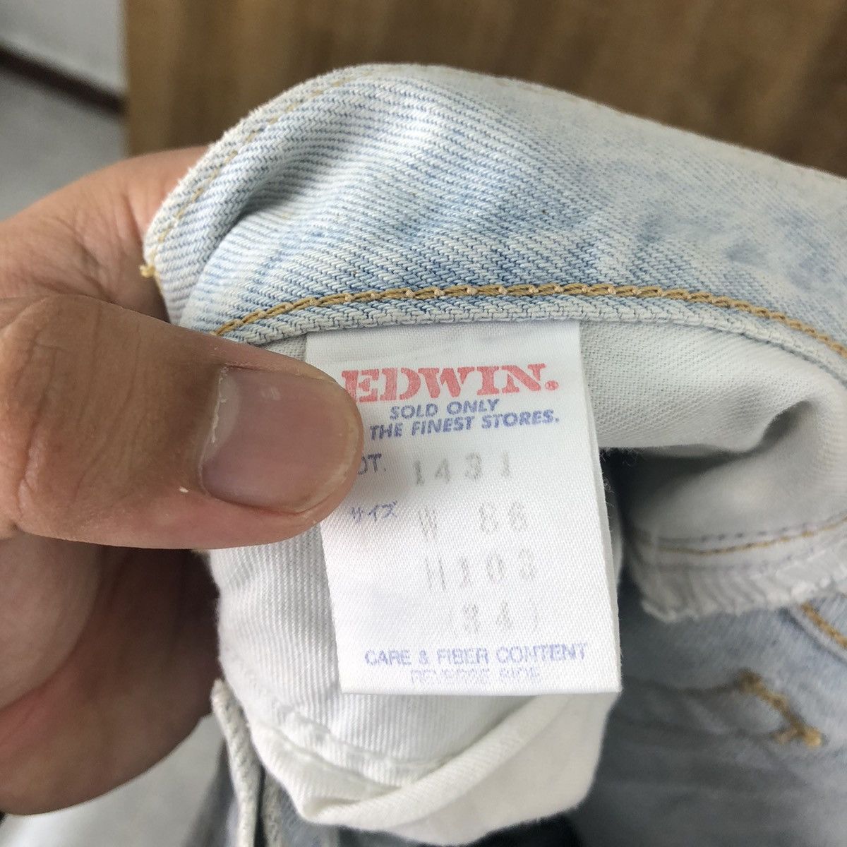 Edwin VINTAGE EDWIN RUSTY MUD WASHED JEANS DENIM PANTS # 003 Size US 32 / EU 48 - 13 Thumbnail