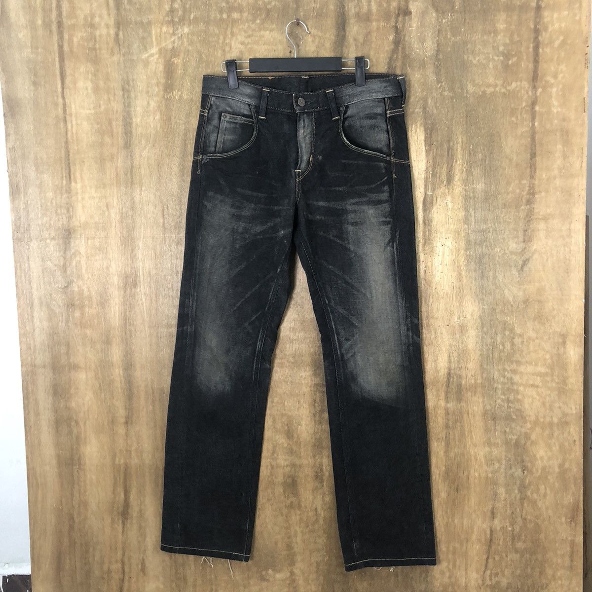 Lee LEE BLACK JEANS DENIM PANTS #011 Size US 30 / EU 46 - 1 Thumbnail