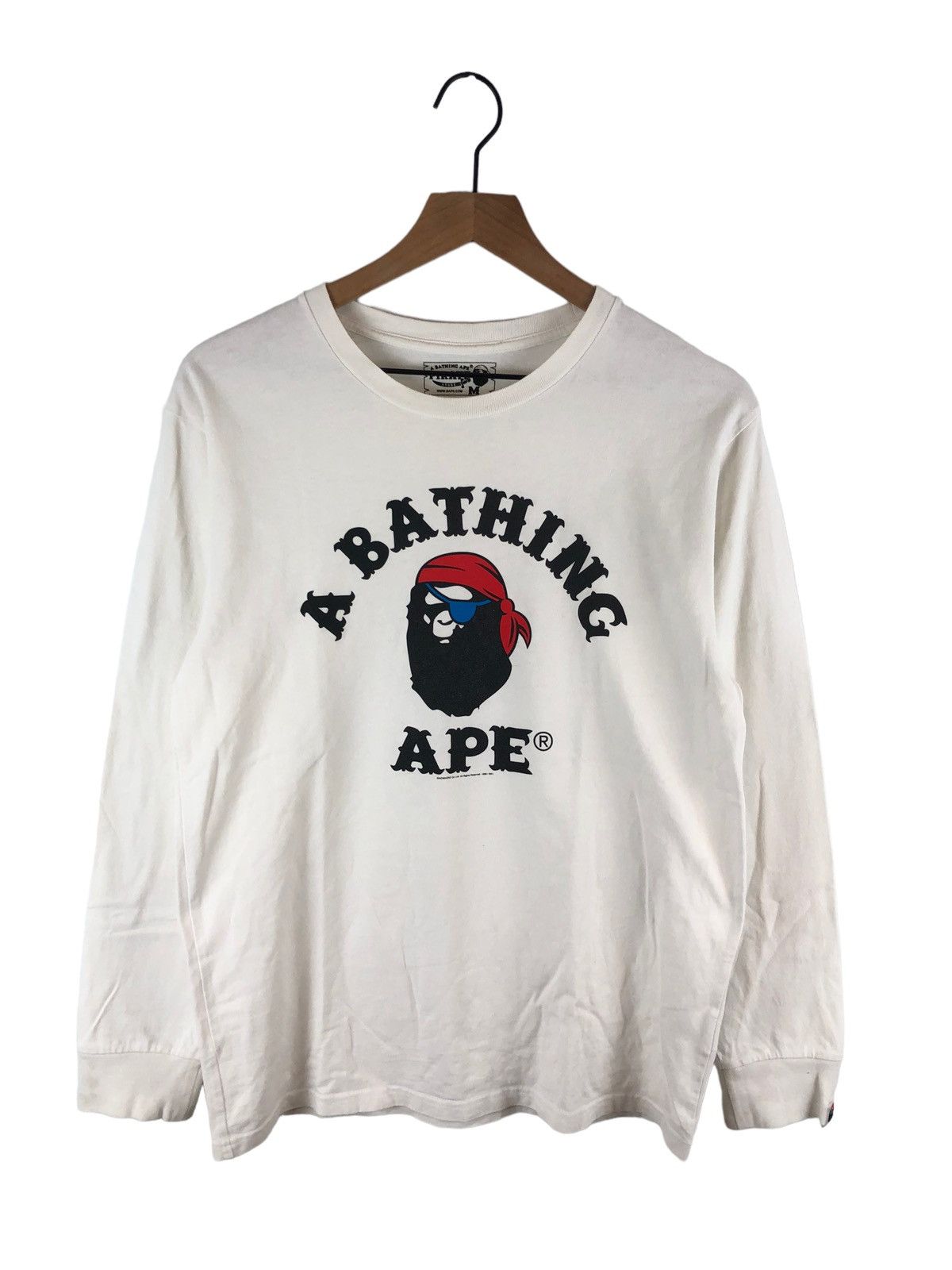 2011 Bape Pirates Collage Logo L S Tee Long Sleeve T Shirts