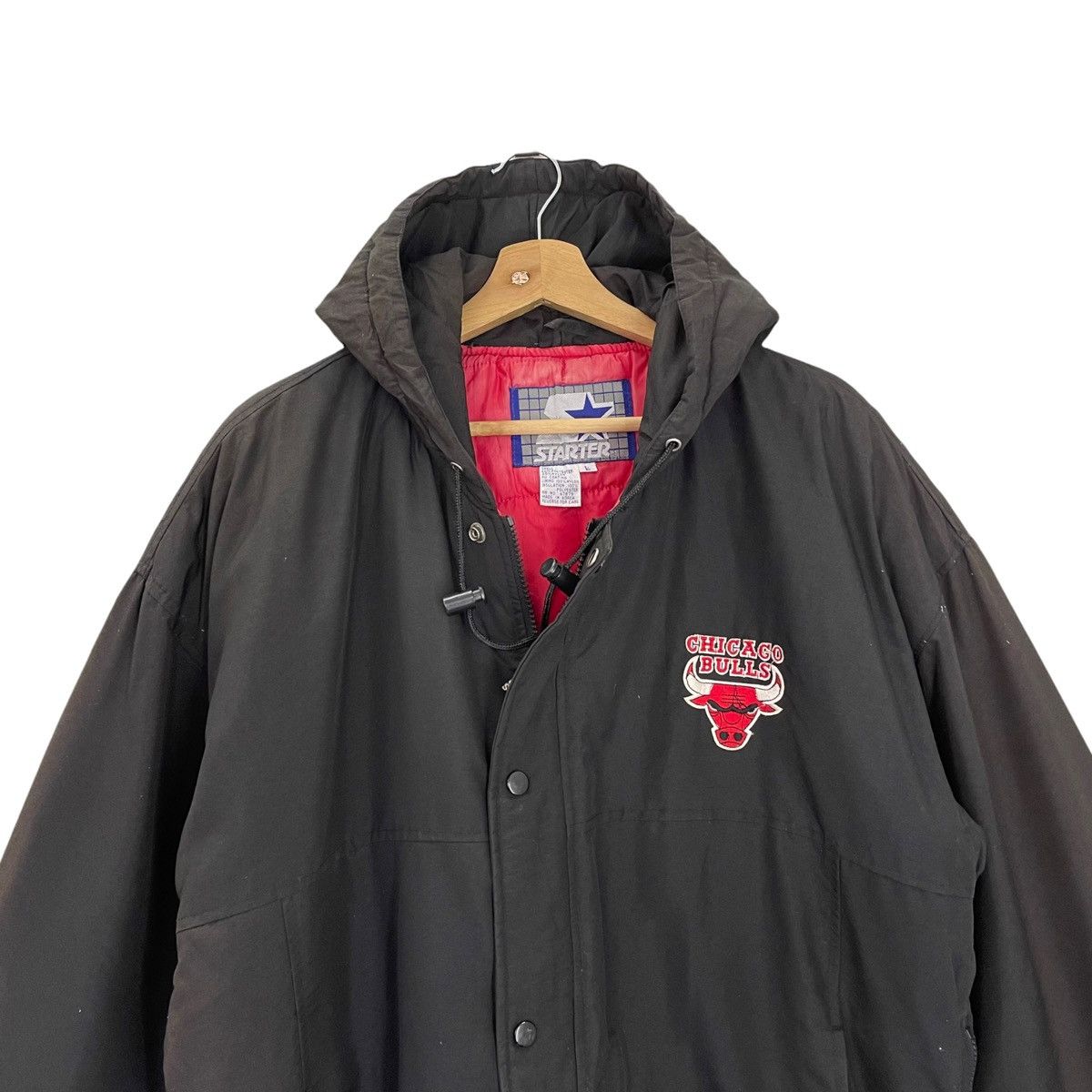 NBA FADED!! Vintage Chicago Bulls Big Logo Jacket Size XL Size US XL / EU 56 / 4 - 7 Thumbnail