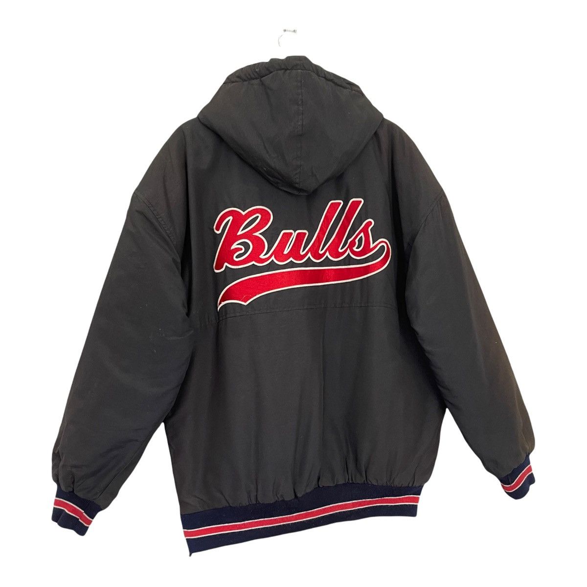 NBA FADED!! Vintage Chicago Bulls Big Logo Jacket Size XL Size US XL / EU 56 / 4 - 2 Thumbnail