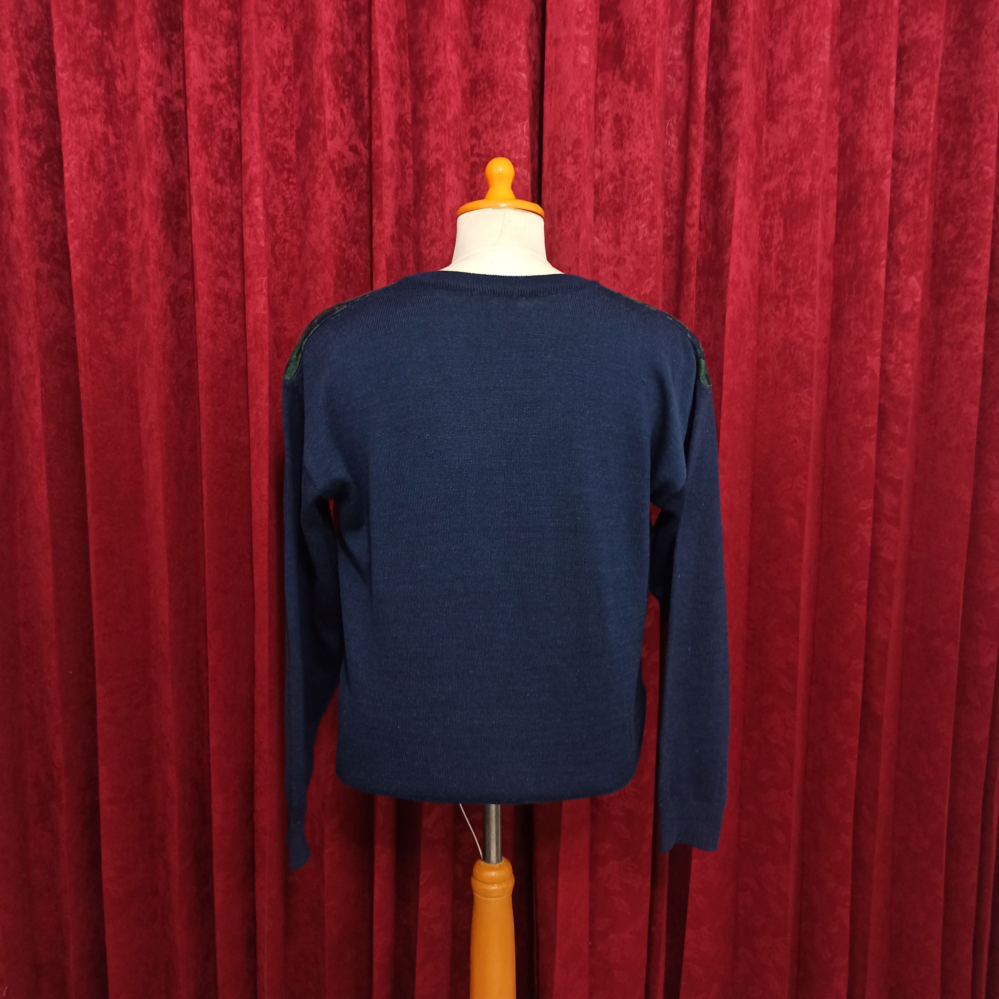 Balenciaga Vintage Balenciaga Paris Old Logo Knitwear Vneck Sweatshirt Size US M / EU 48-50 / 2 - 8 Thumbnail