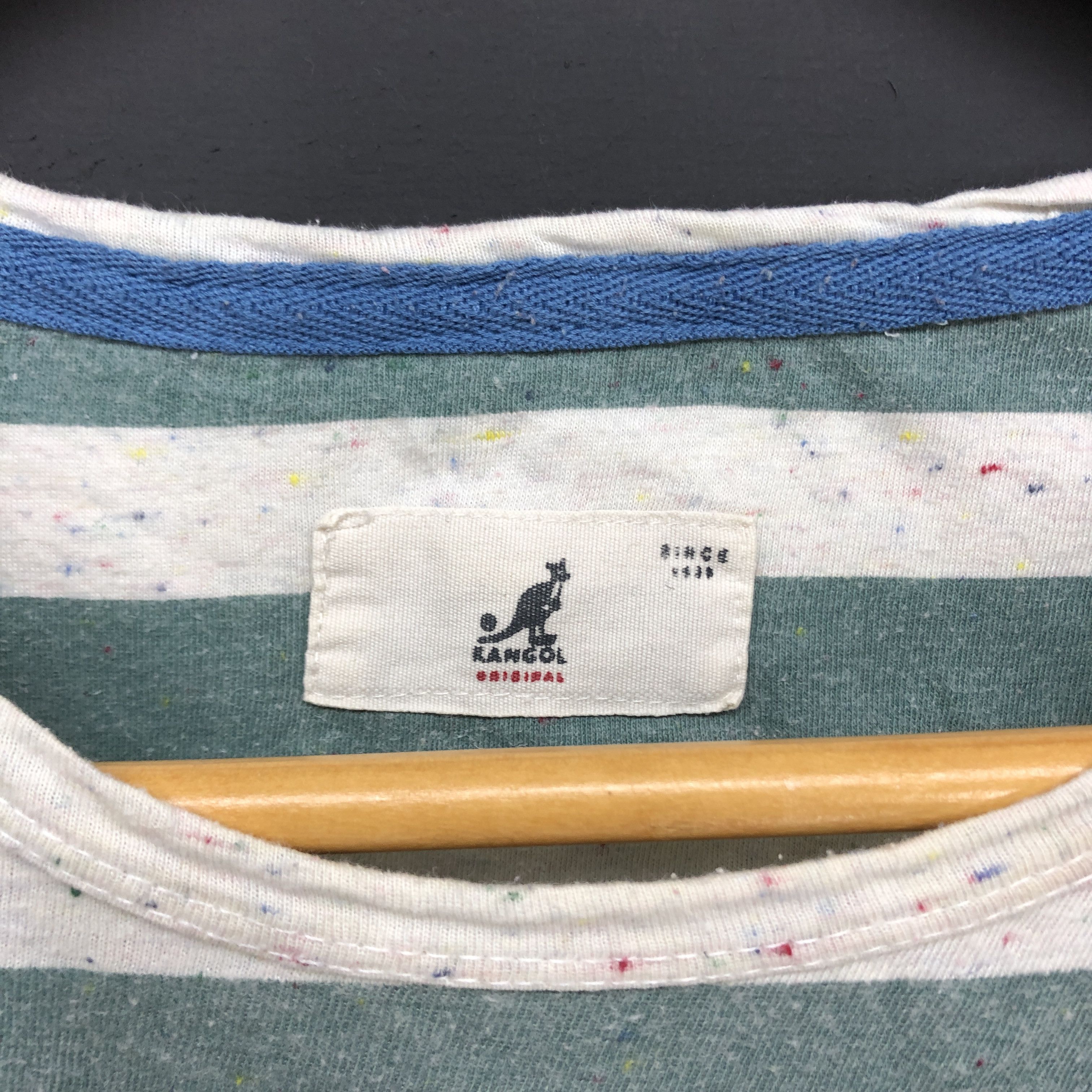 Kangol KANGOL Crew Neck Stripe T Shirt #1162-40 Size US XL / EU 56 / 4 - 4 Thumbnail