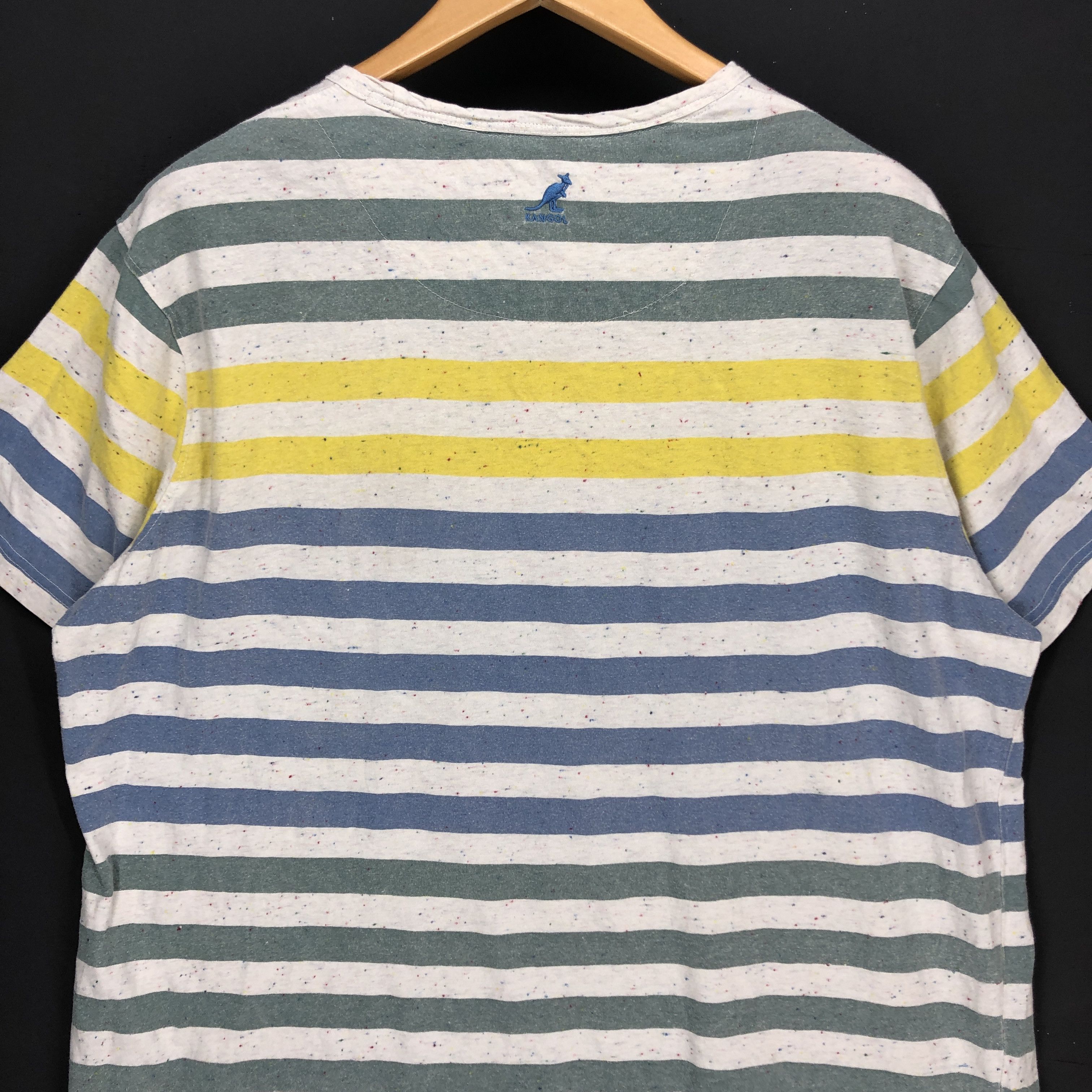 Kangol KANGOL Crew Neck Stripe T Shirt #1162-40 Size US XL / EU 56 / 4 - 6 Thumbnail