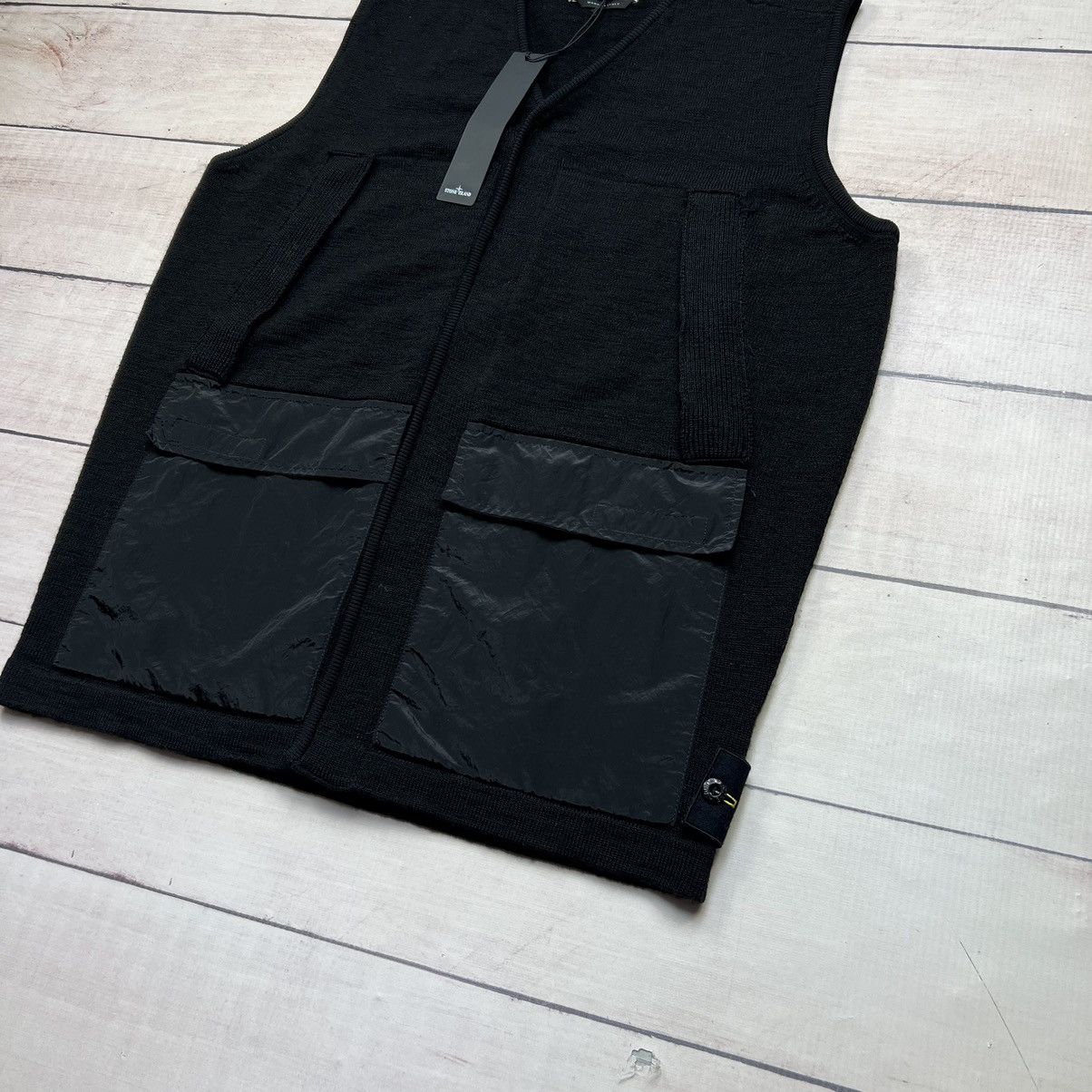 Stone Island Stone Island Black Nylon Vest Metal Knit Gilet Size US L / EU 52-54 / 3 - 2 Thumbnail