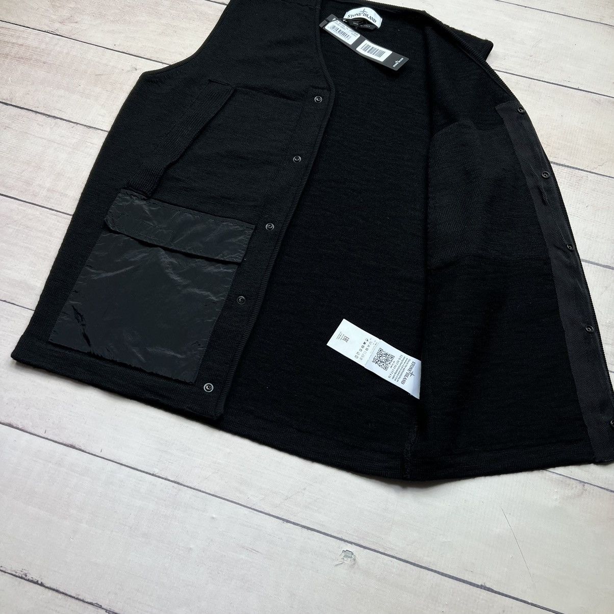 Stone Island Stone Island Black Nylon Vest Metal Knit Gilet Size US L / EU 52-54 / 3 - 5 Thumbnail