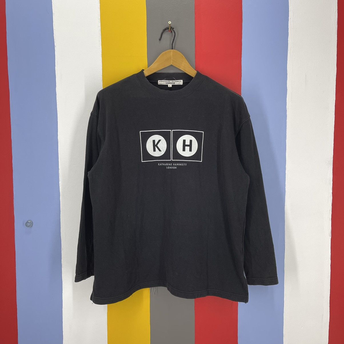 Katharine Hamnett London KATHARINE HAMNETT Crew Neck Sweatshirt #1105/AM Size US L / EU 52-54 / 3 - 1 Thumbnail