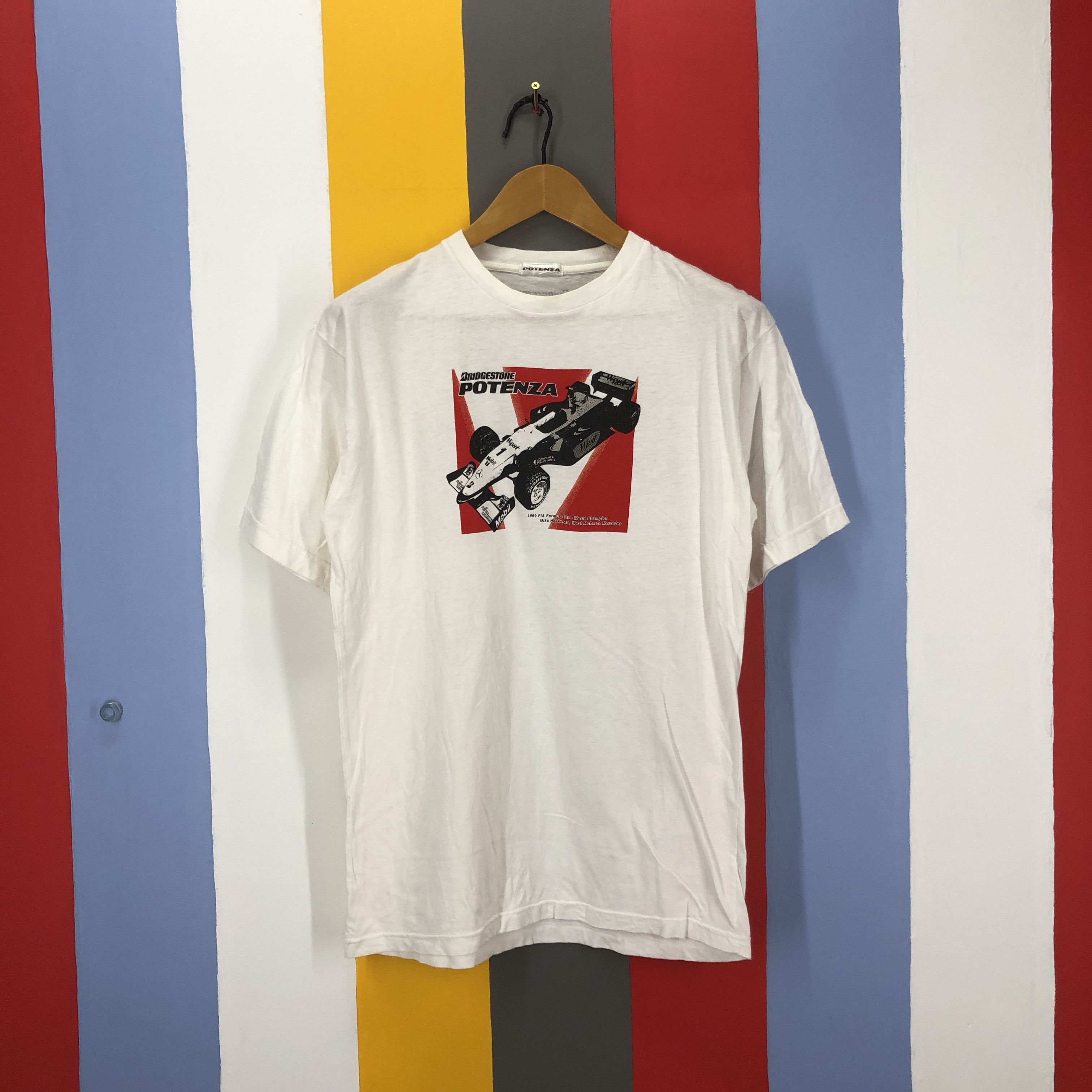 Vintage 90s FORMULA 1 Mika Hakkinen Mclaren Mercedes Tees #1024/AJ Size US M / EU 48-50 / 2 - 1 Thumbnail