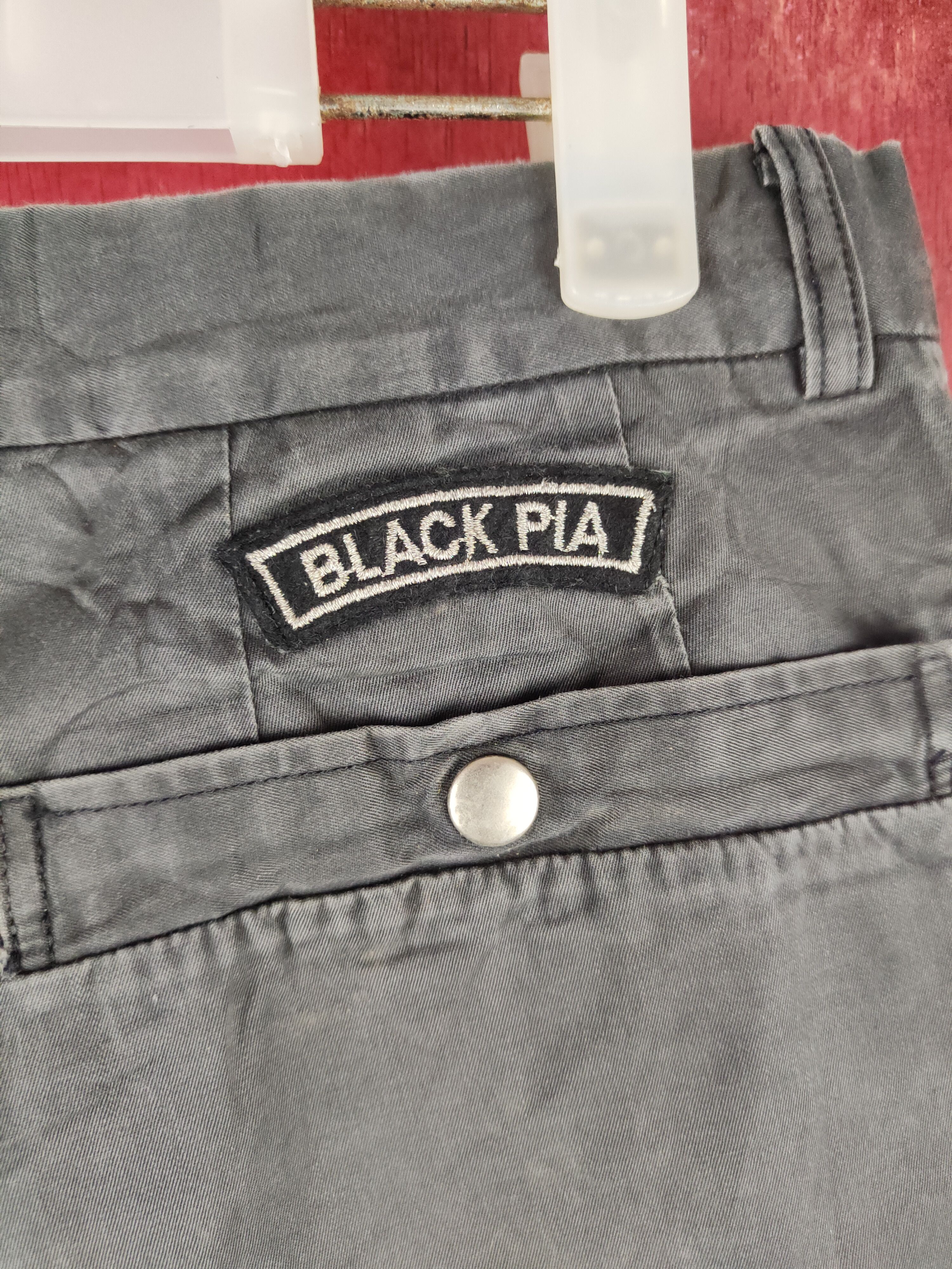 Japanese Brand × Vintage Black Pia Black Faded Casual Pants #S820 Size US 31 - 10 Thumbnail
