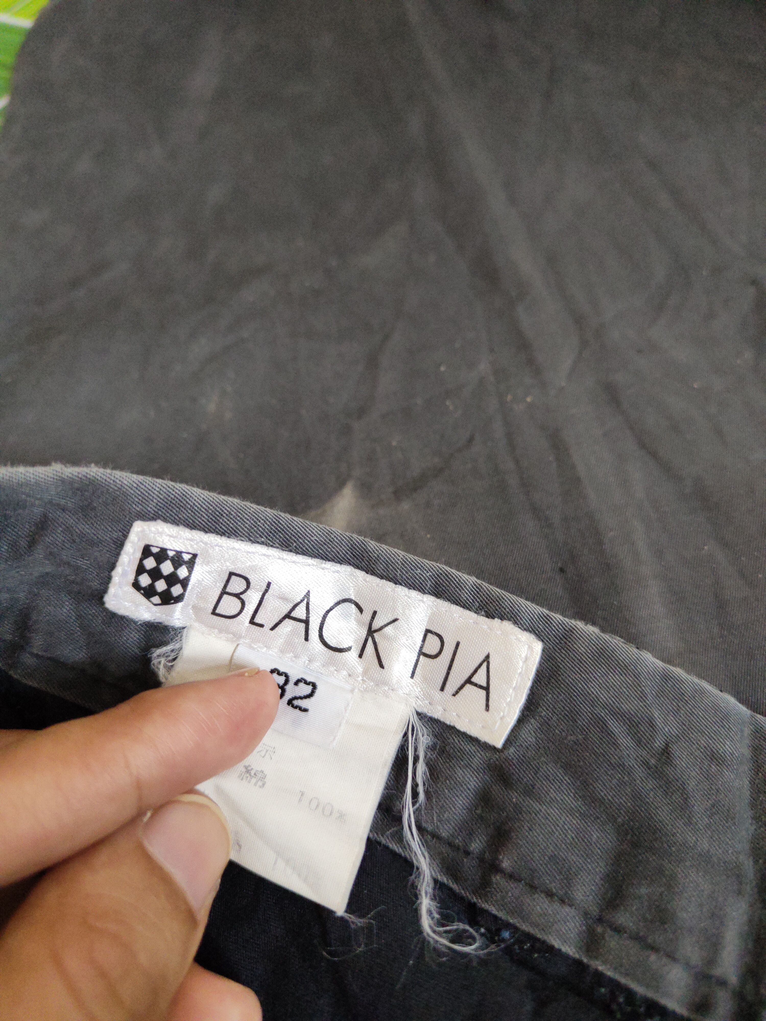Japanese Brand × Vintage Black Pia Black Faded Casual Pants #S820 Size US 31 - 16 Thumbnail