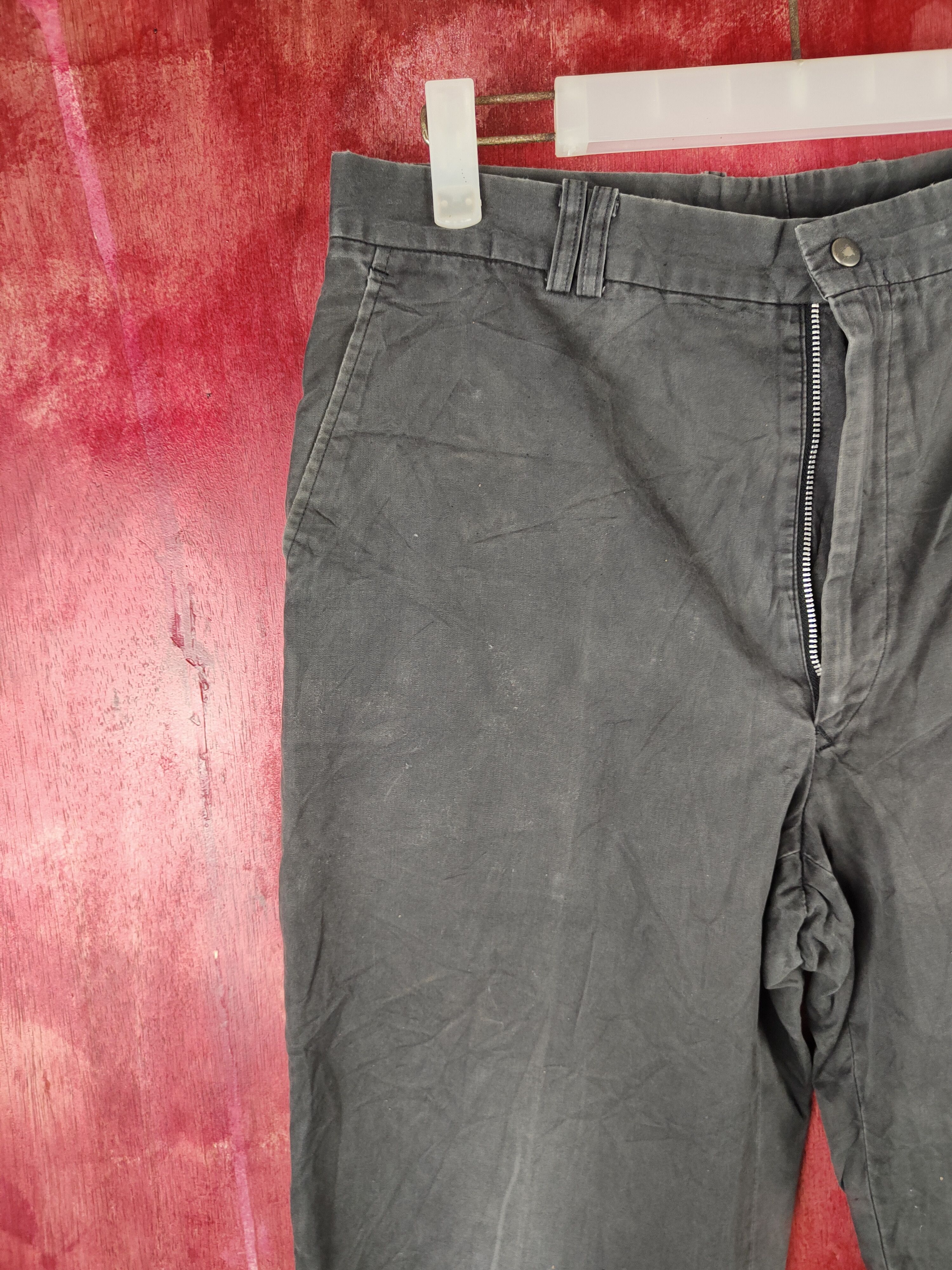 Japanese Brand × Vintage Black Pia Black Faded Casual Pants #S820 Size US 31 - 3 Thumbnail