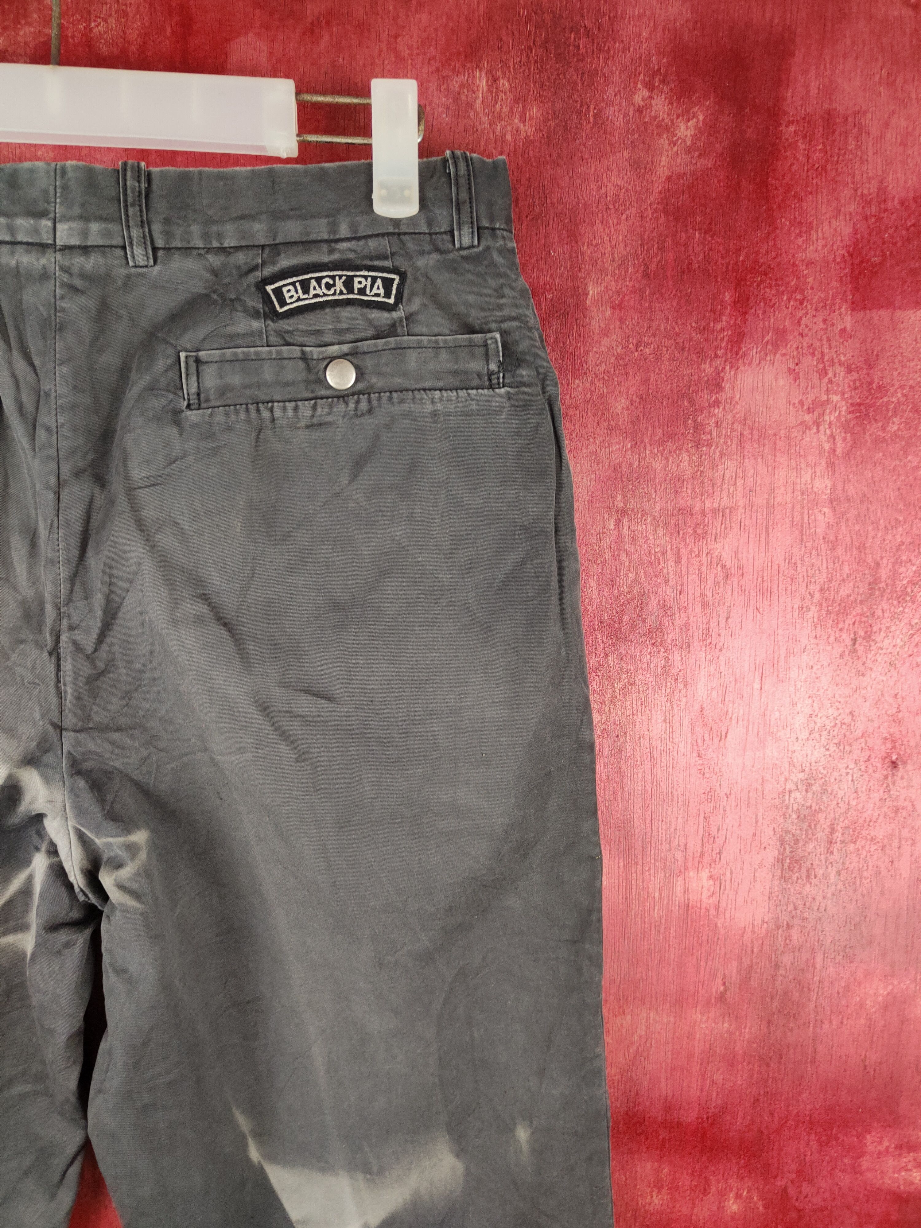 Japanese Brand × Vintage Black Pia Black Faded Casual Pants #S820 Size US 31 - 11 Thumbnail