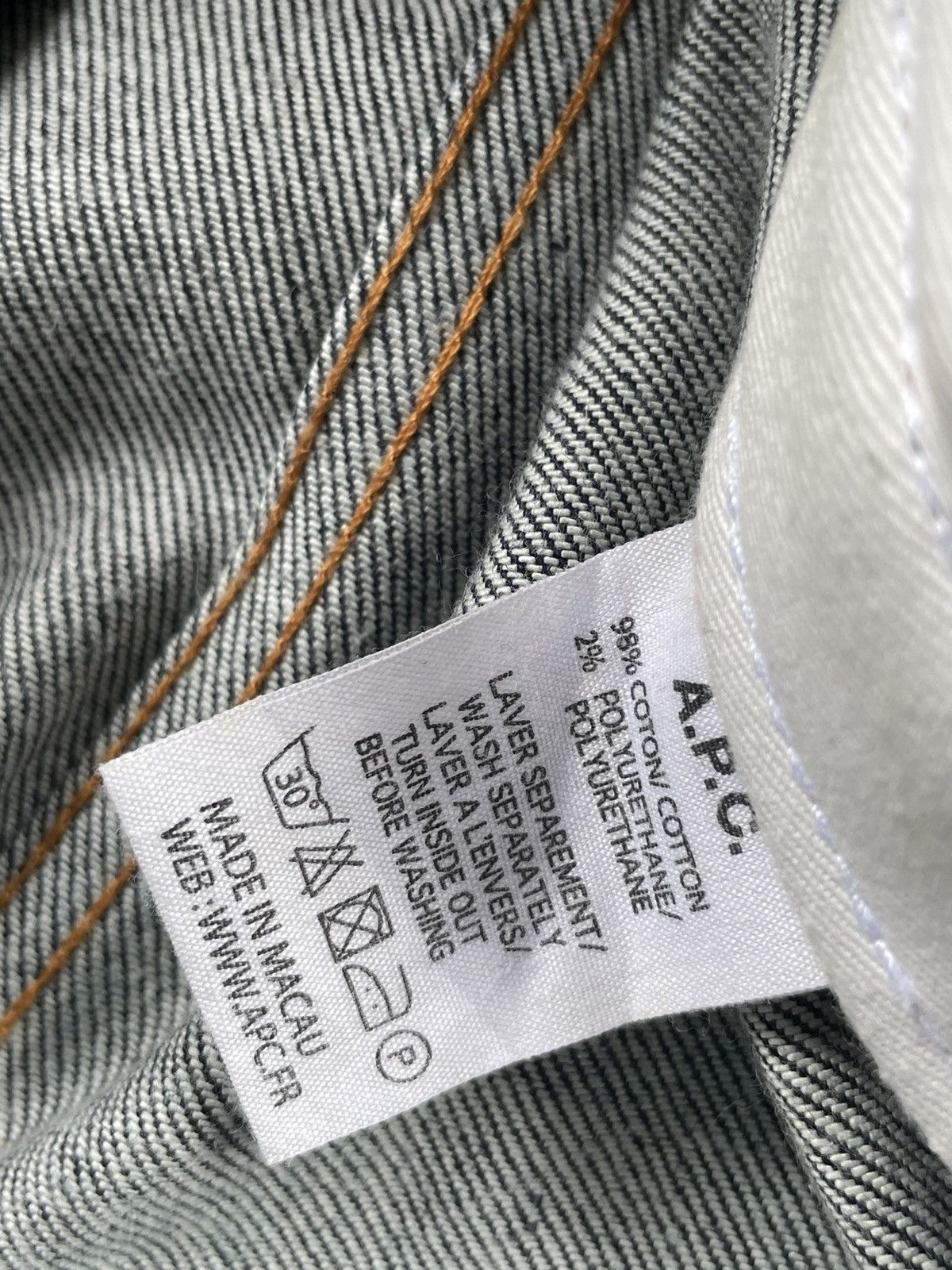 A.P.C. × Designer Vintage APC Denim Jacket Size US S / EU 44-46 / 1 - 7 Thumbnail