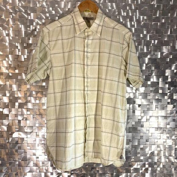 Ted Baker Ted Baker Cotton Short Sleeve Button Down Shirt Size US M / EU 48-50 / 2 - 3 Thumbnail