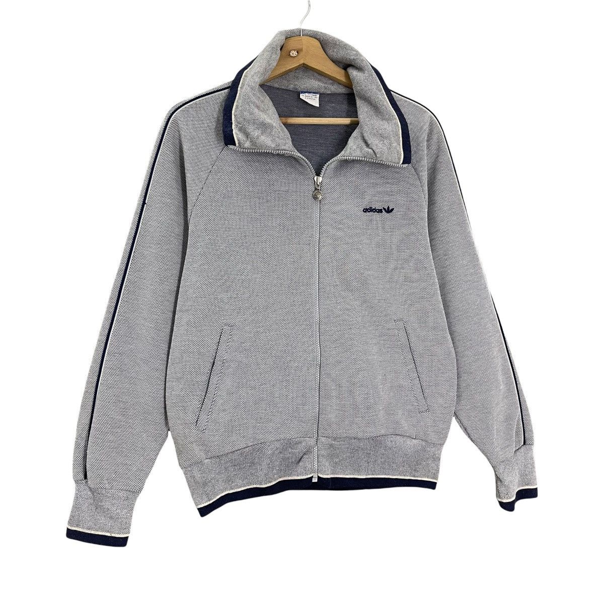 Adidas Vintage 90s Adidas Small Logo Zipper Sweater Size M Size US M / EU 48-50 / 2 - 2 Thumbnail