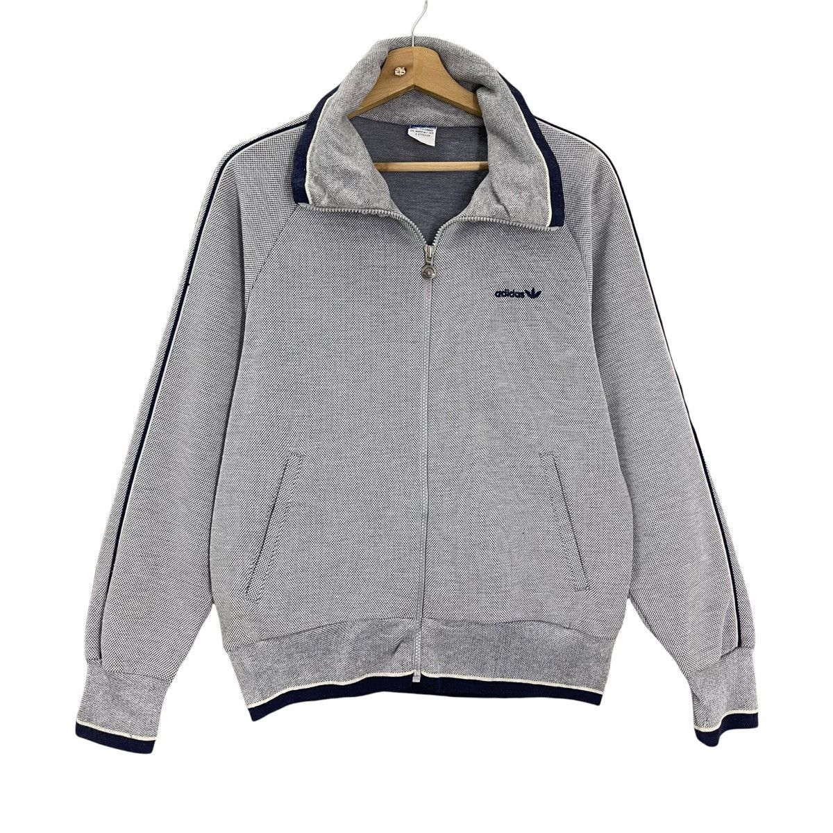 Adidas Vintage 90s Adidas Small Logo Zipper Sweater Size M Size US M / EU 48-50 / 2 - 1 Thumbnail
