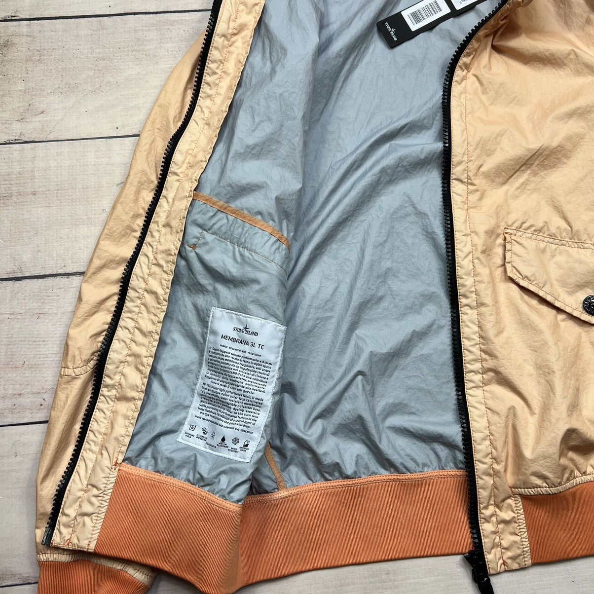 Stone Island Stone Island Hooded Jacket Shell Membrana 3L-TC Salmon Size US M / EU 48-50 / 2 - 5 Thumbnail