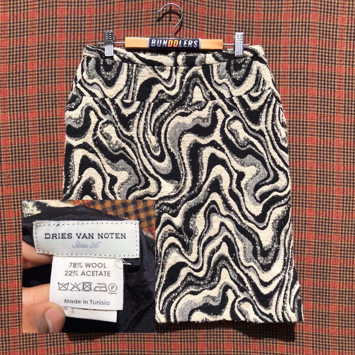 Dries Van Noten 🔥Hot Item🔥Vintage Dries Van Noten Wool Skirt Size 28" / US 6 / IT 42 - 1 Thumbnail