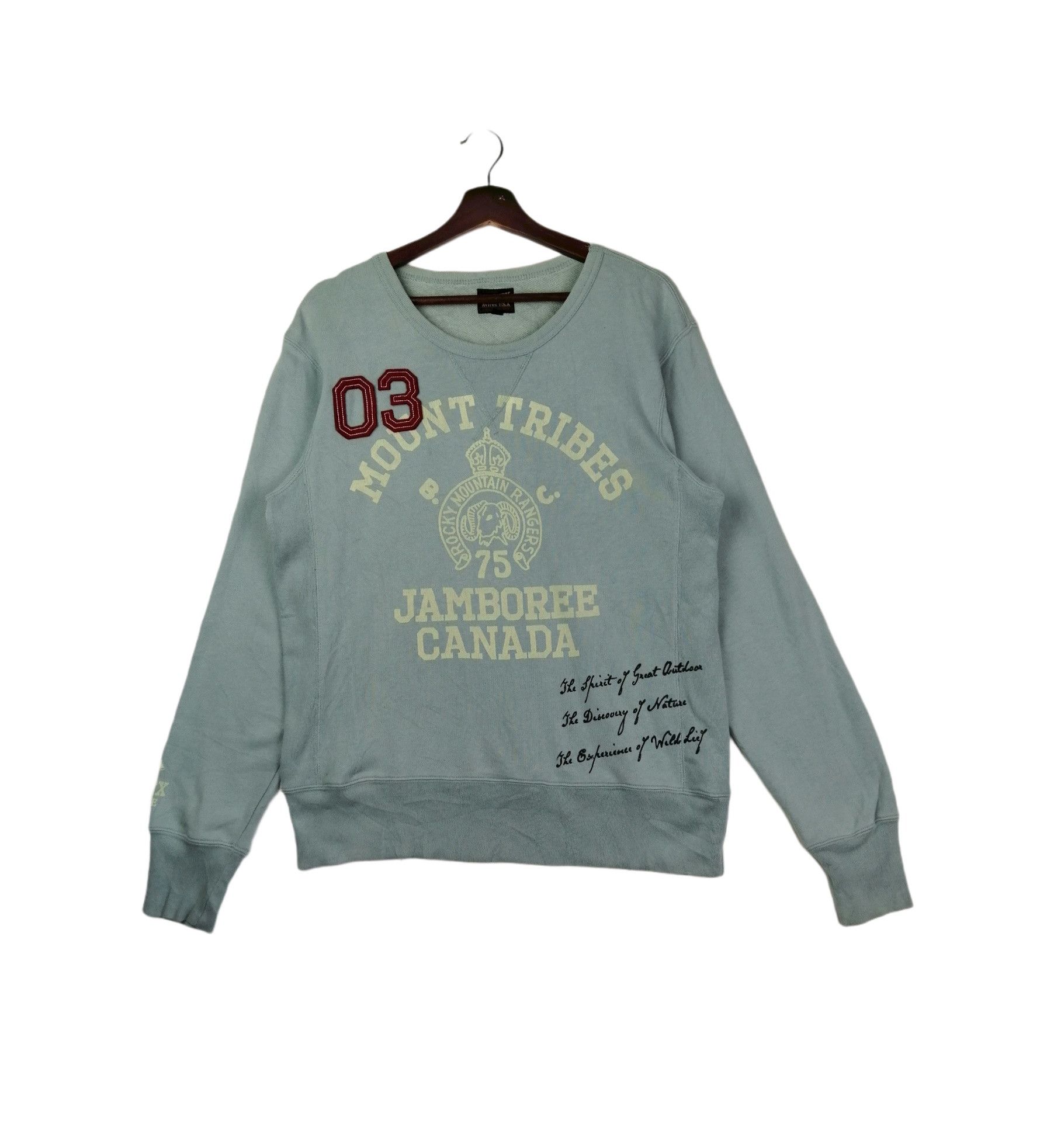 Avirex × Vintage Avirex Big Logo Sweatshirt Size US M / EU 48-50 / 2 - 1 Thumbnail