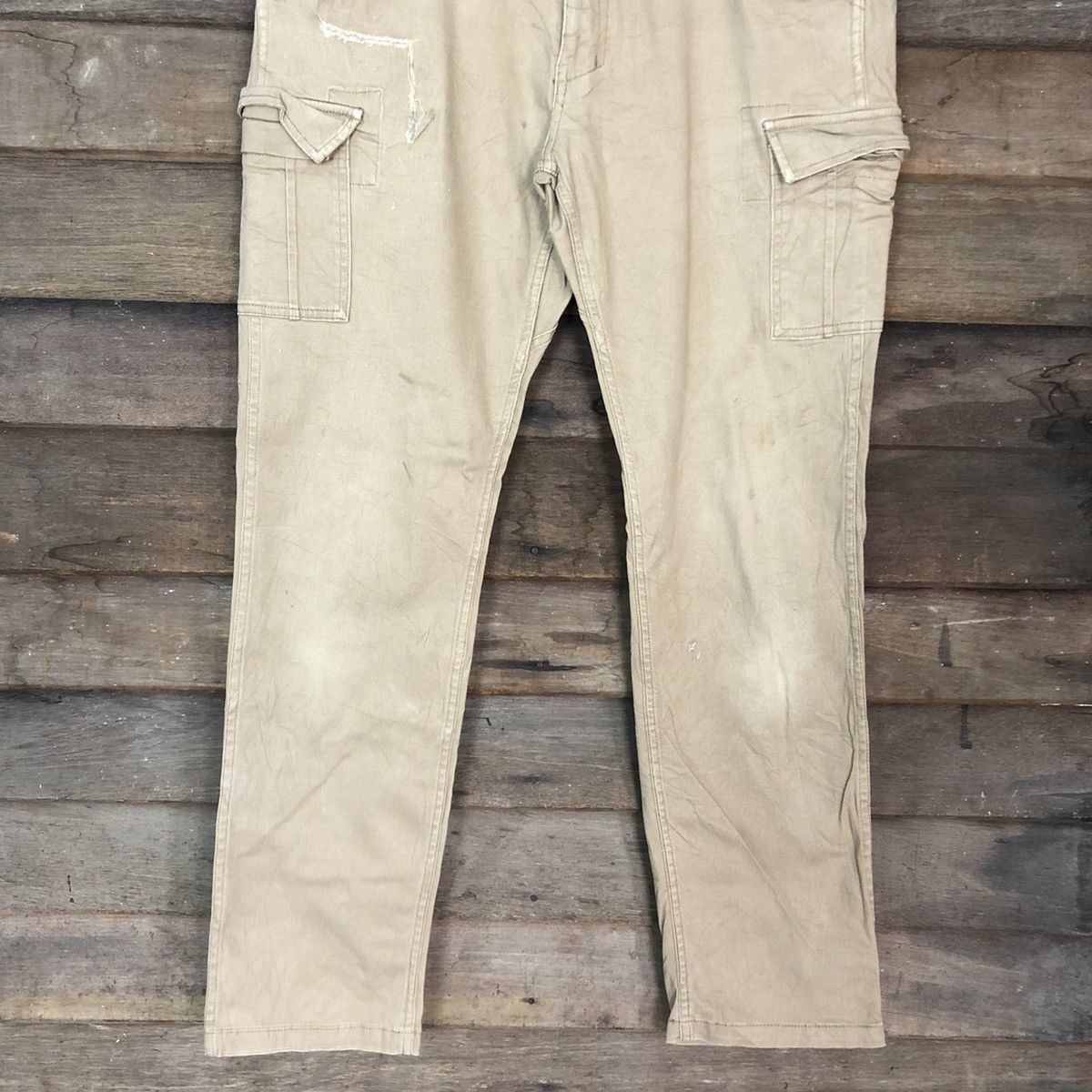 Japanese Brand Gladiator Brown Multipocket Tactical Cargo Pants #c1214 Size US 34 / EU 50 - 3 Thumbnail