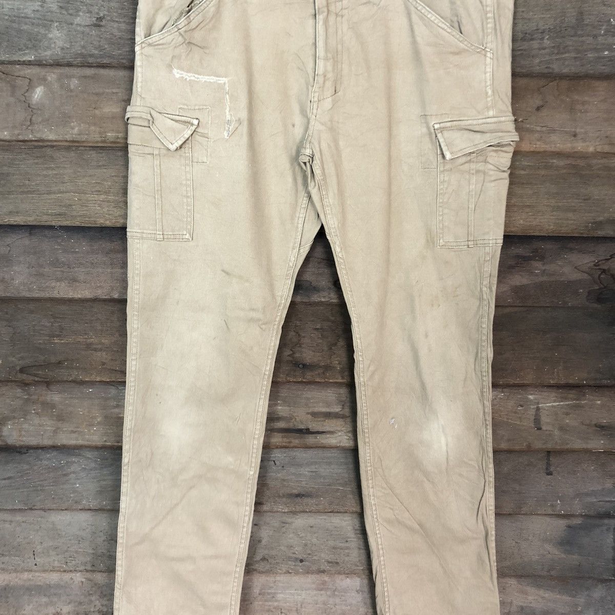 Japanese Brand Gladiator Brown Multipocket Tactical Cargo Pants #c1214 Size US 34 / EU 50 - 4 Thumbnail