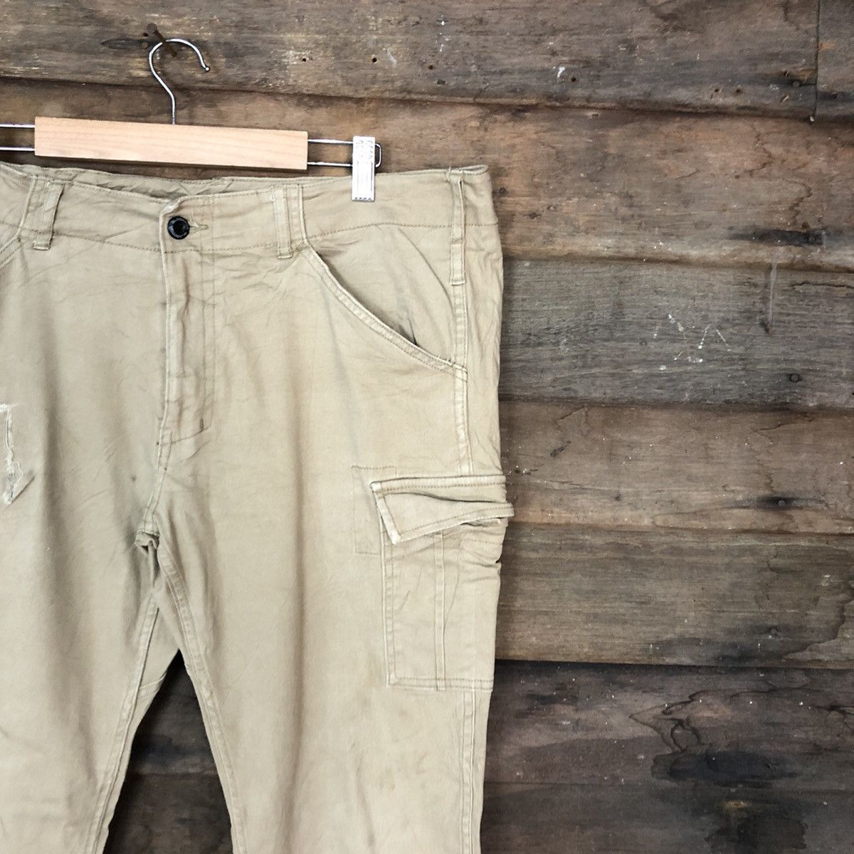 Japanese Brand Gladiator Brown Multipocket Tactical Cargo Pants #c1214 Size US 34 / EU 50 - 5 Thumbnail