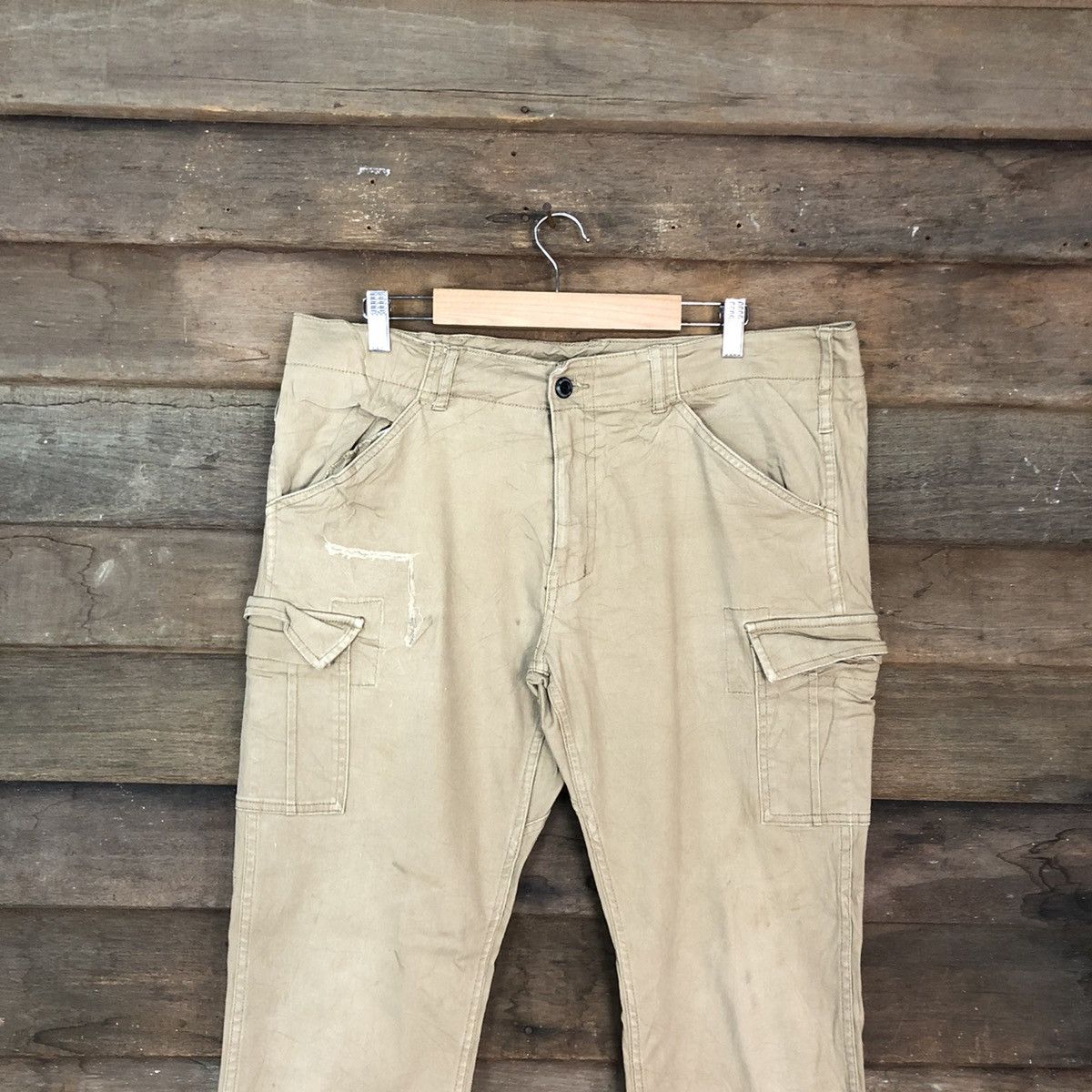 Japanese Brand Gladiator Brown Multipocket Tactical Cargo Pants #c1214 Size US 34 / EU 50 - 2 Thumbnail