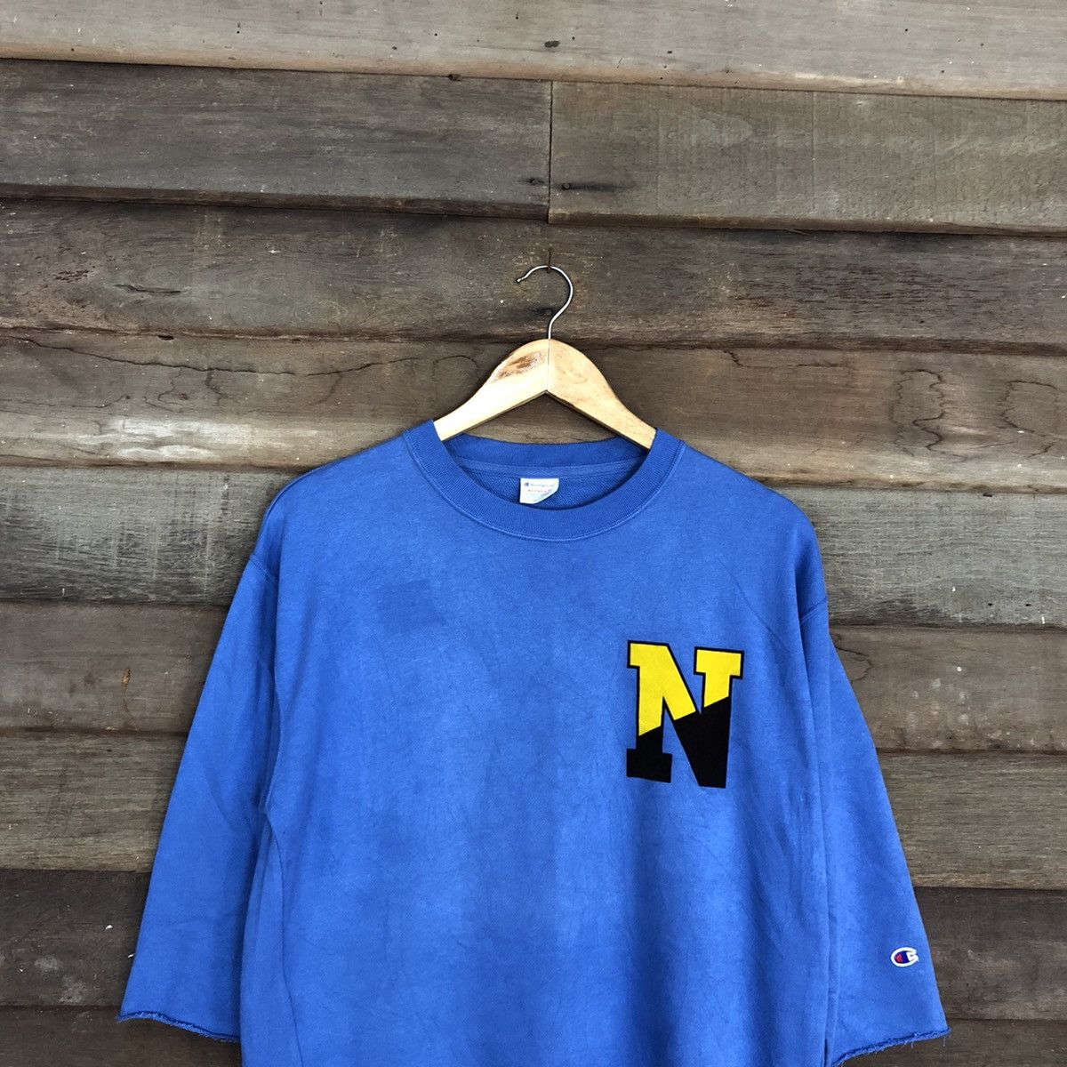 Champion Champion vintage M Blue Sweatshirt #035B Size M / US 6-8 / IT 42-44 - 2 Thumbnail
