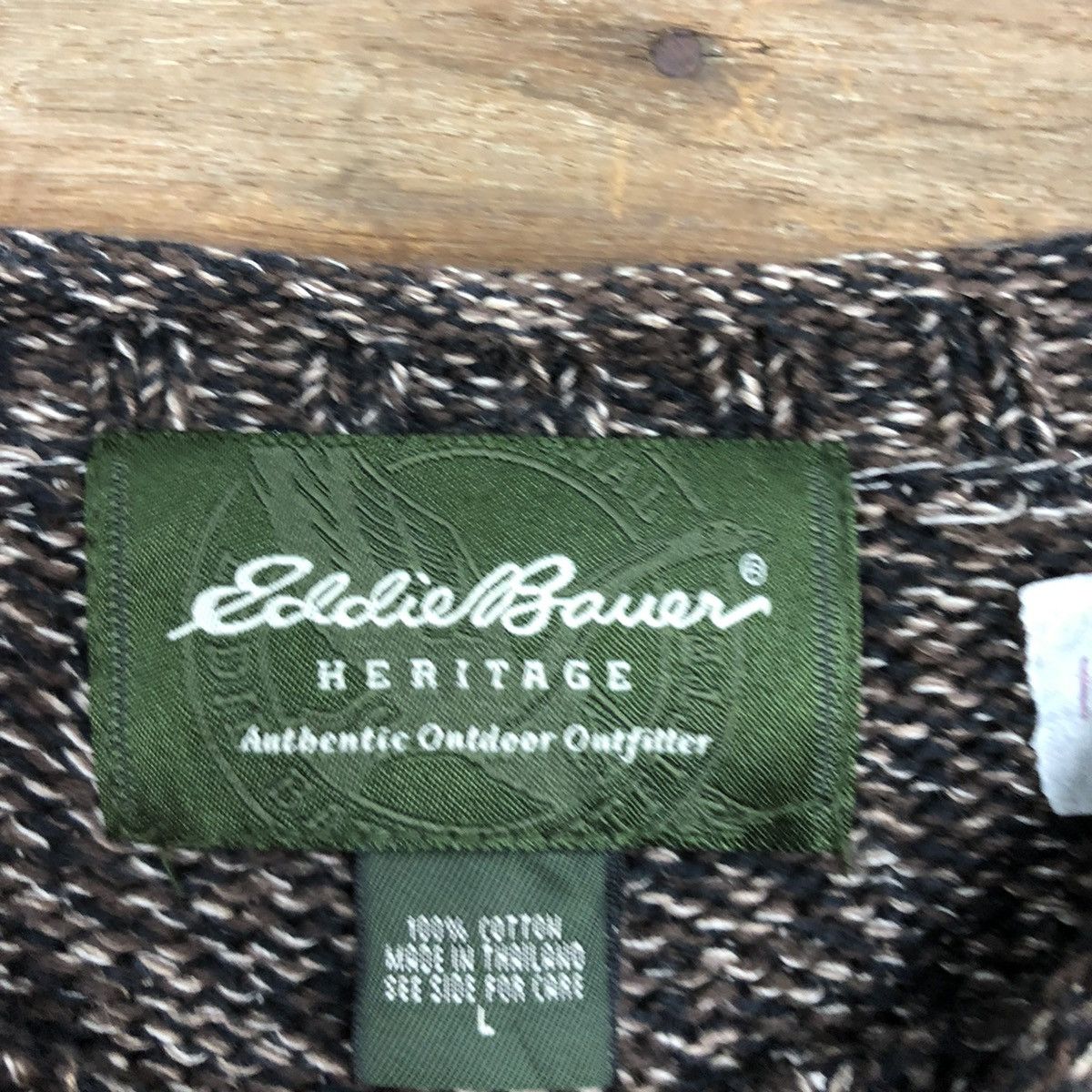 Eddie Bauer × Homespun Knitwear Eddie Bauer Brown Knitwear #163B Size US L / EU 52-54 / 3 - 10 Thumbnail