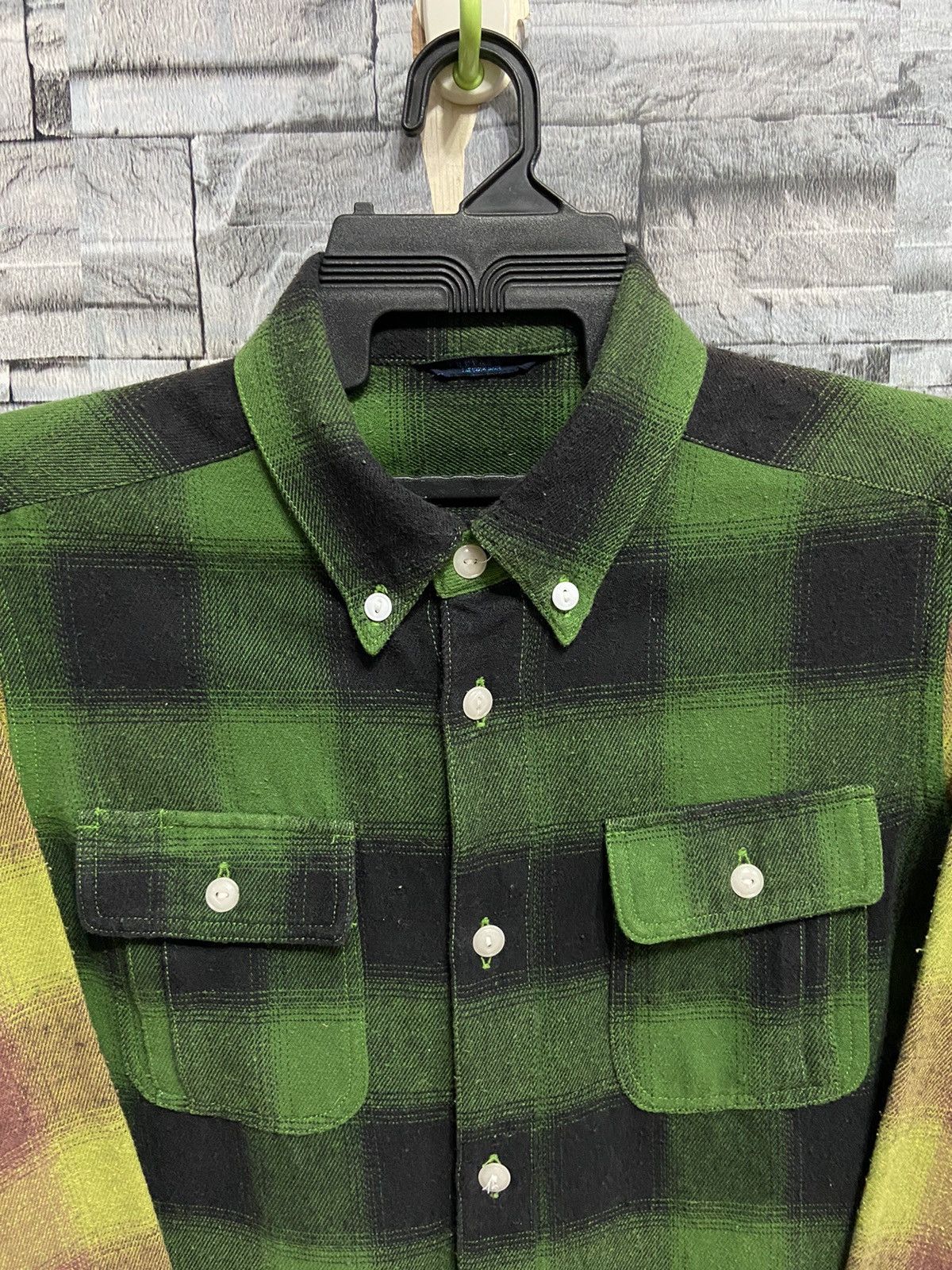Japanese Brand Union Made Flannel double pocket plaid custom design Size US L / EU 52-54 / 3 - 2 Thumbnail