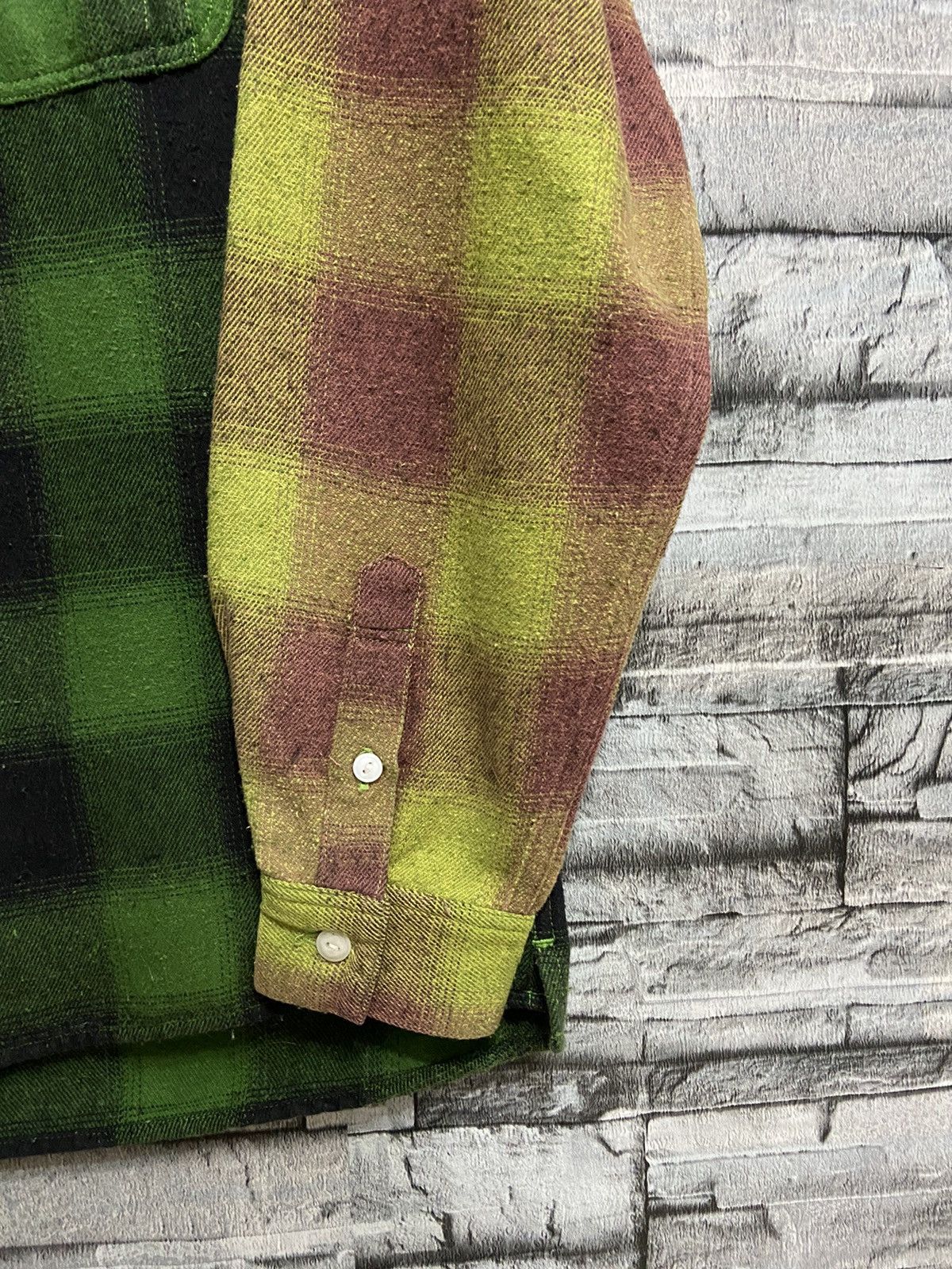 Japanese Brand Union Made Flannel double pocket plaid custom design Size US L / EU 52-54 / 3 - 5 Thumbnail