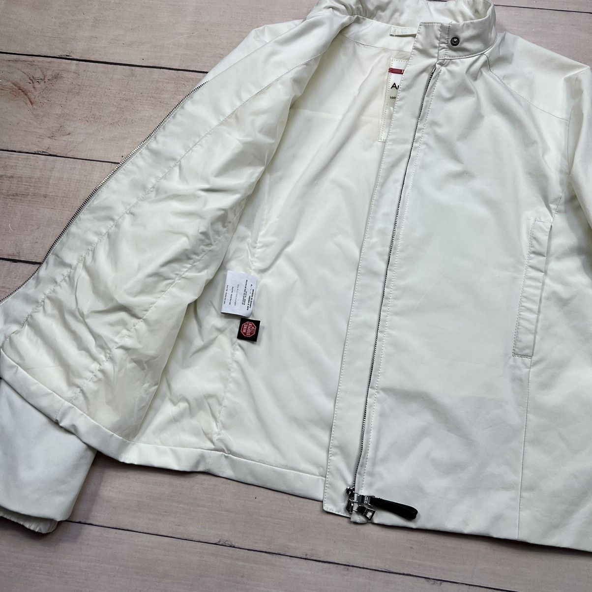 Designer × Prada Prada Nylon White Wind Stopper Goretex Light Jacket Size M / US 6-8 / IT 42-44 - 7 Thumbnail