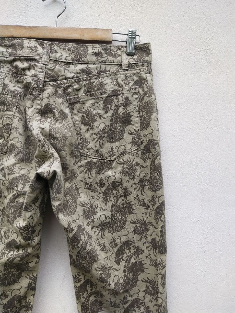 Schlussel Japanese Brand SCHLÜSSEL Art Animal Fullprint Flare Pants Size US 32 / EU 48 - 16 Thumbnail