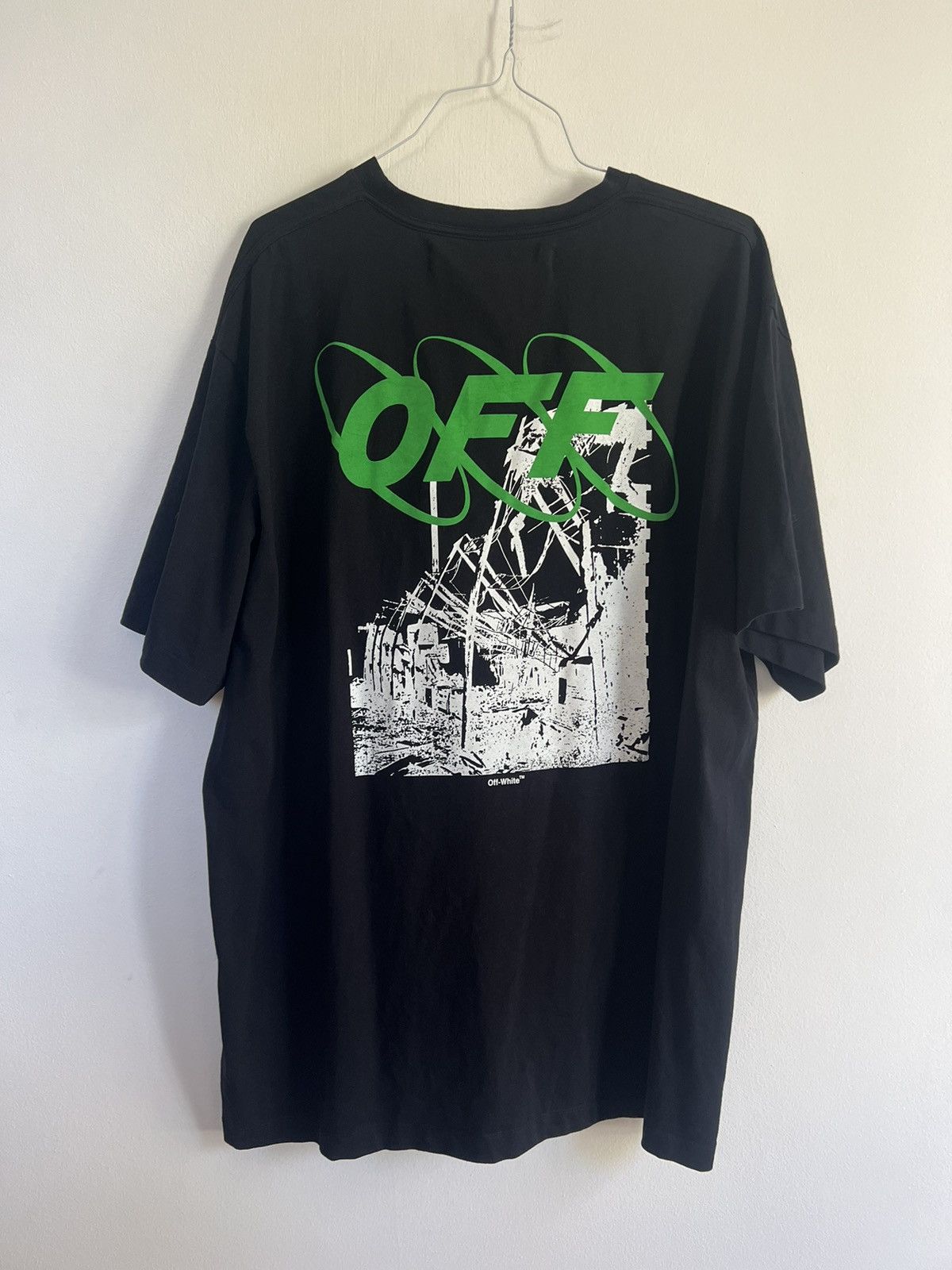 Off white destroyed factory TEE